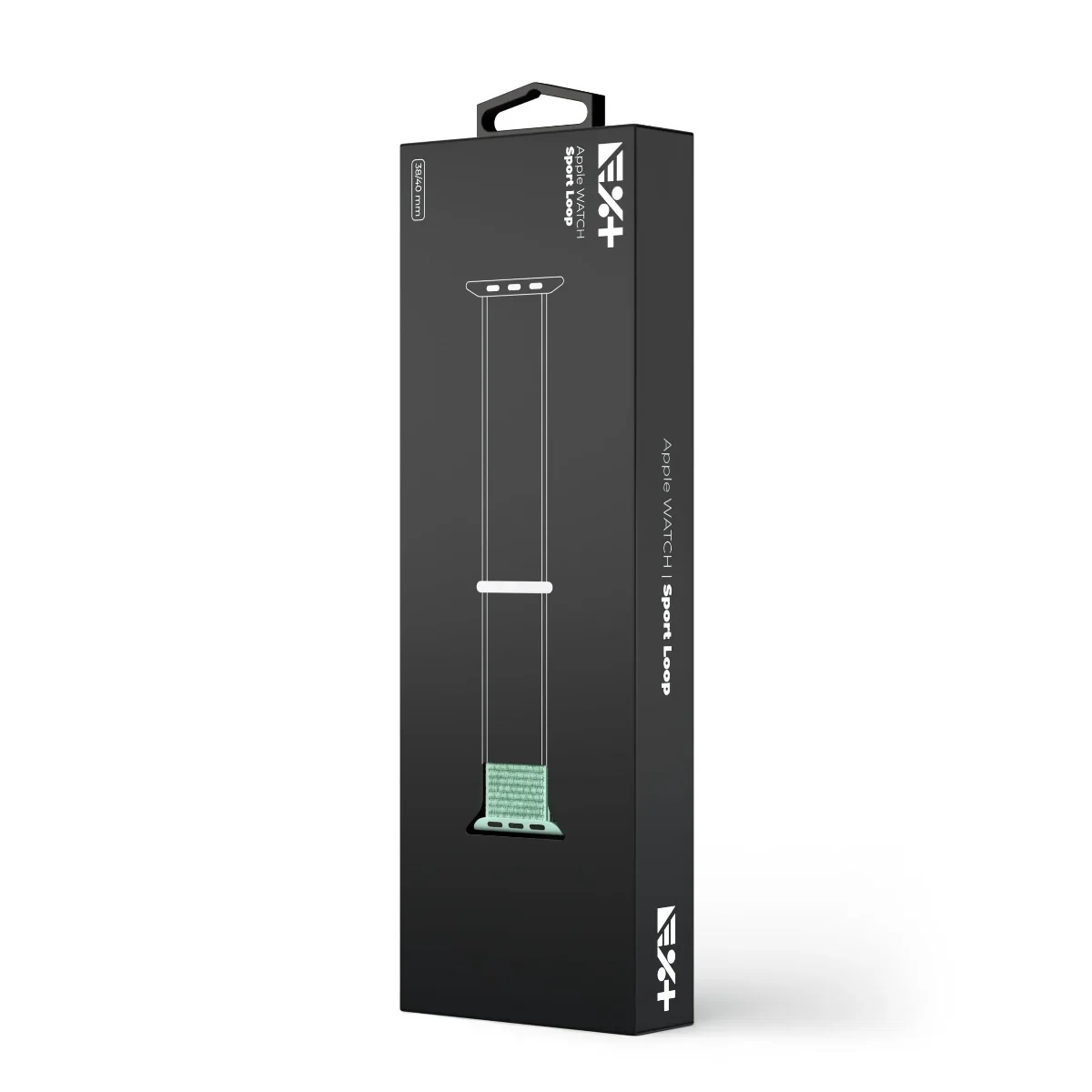 Curea NOA pentru Apple Watch 38/40mm Sport Loop, Marine Green - Image 5