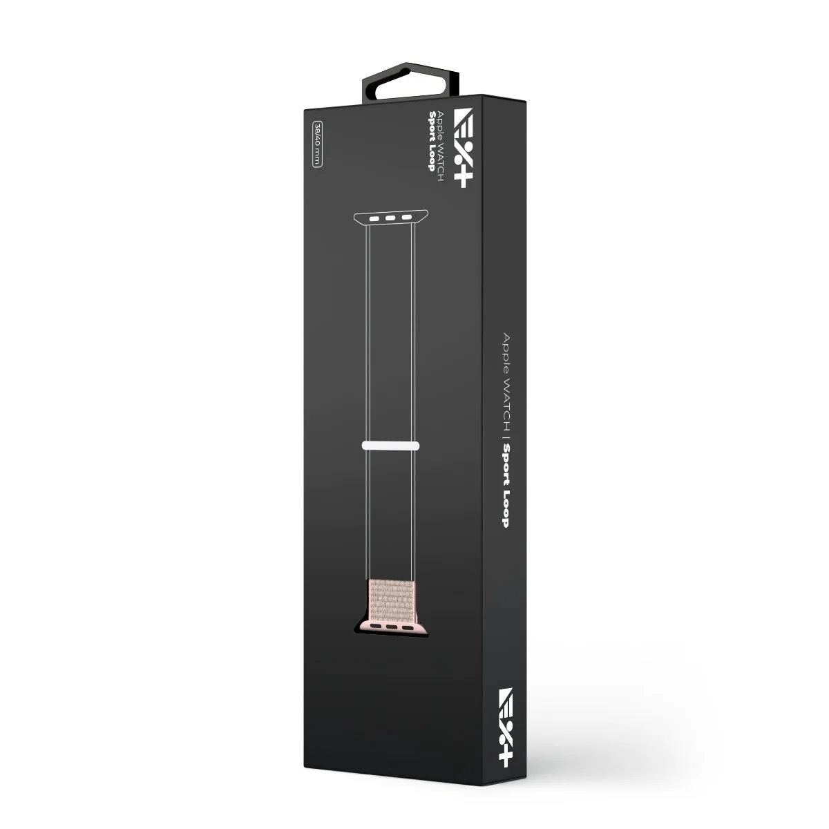 Curea NOA pentru Apple Watch 38/40mm Sport Loop, Roz Prafuit - Image 5