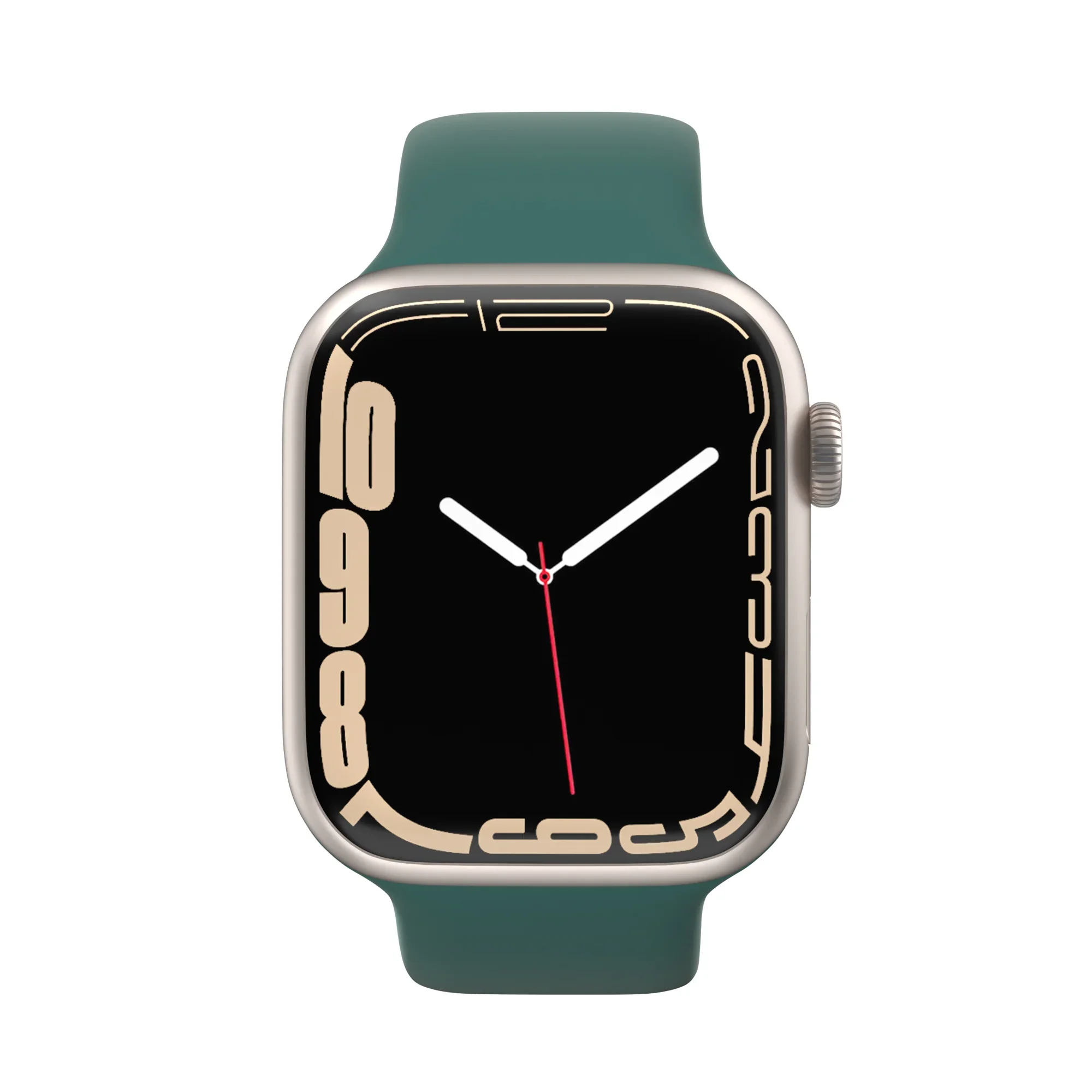 Curea NOA pentru Apple Watch 42/44mm, Silicon, Verde - Image 5