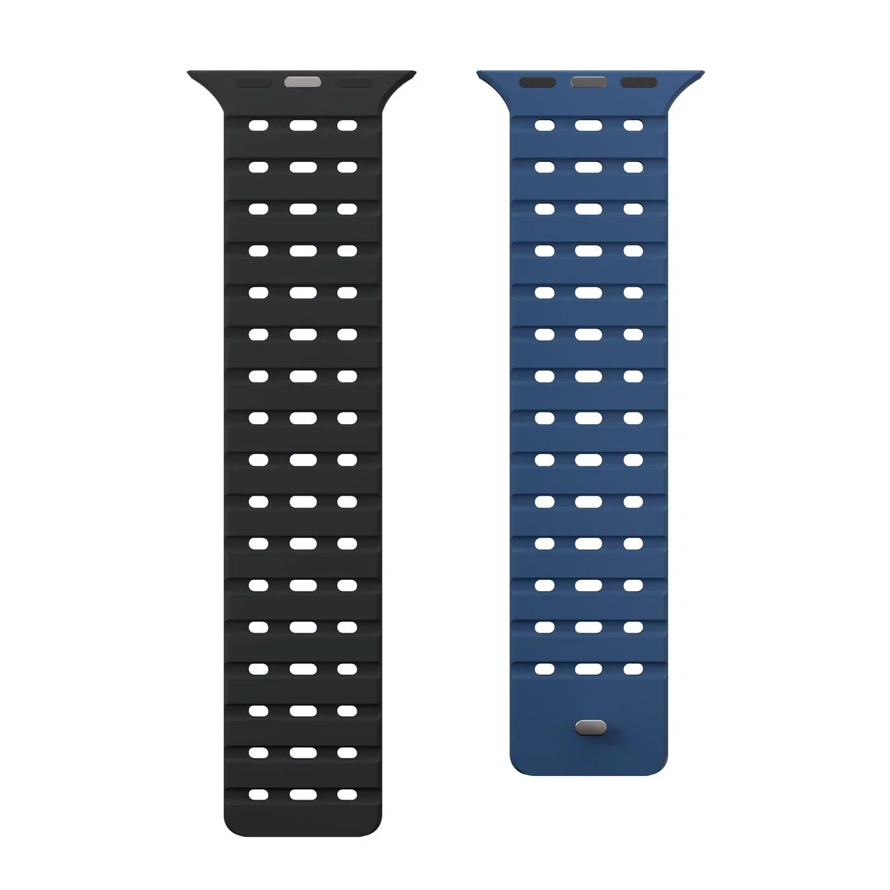 Curea NOA pentru Apple Watch 46/49 mm, Silicon, Albastru - Image 5