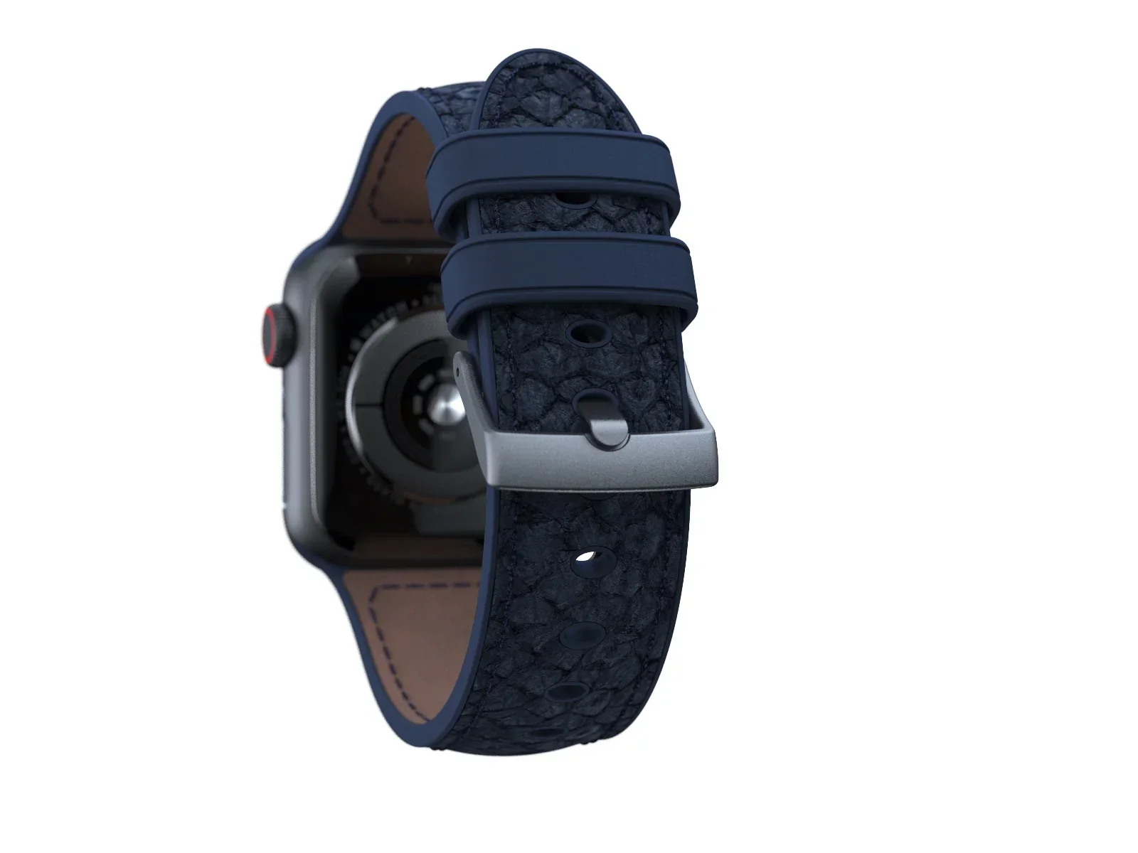 Curea Njord Vatn pentru Apple Watch 44mm, Blue - Image 4