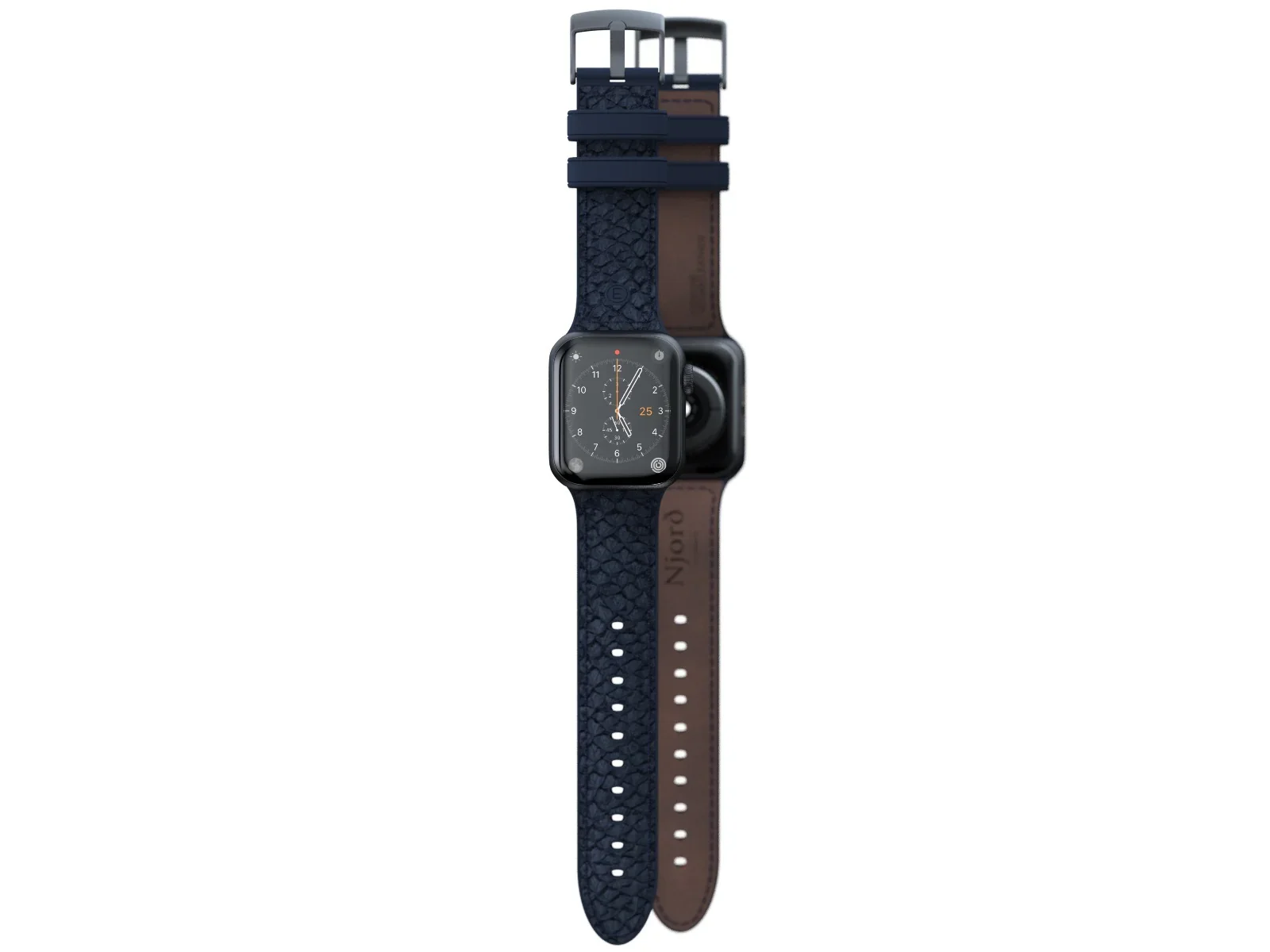 Curea Njord Vatn pentru Apple Watch 44mm, Blue - Image 6
