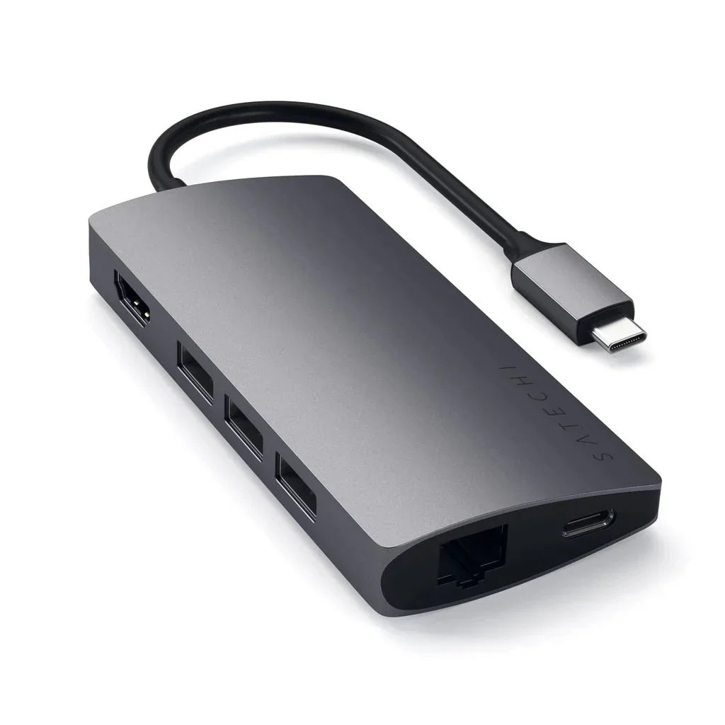 Docking station Satechi Aluminum TYPE-C Multi-Port, Space Grey - Image 3