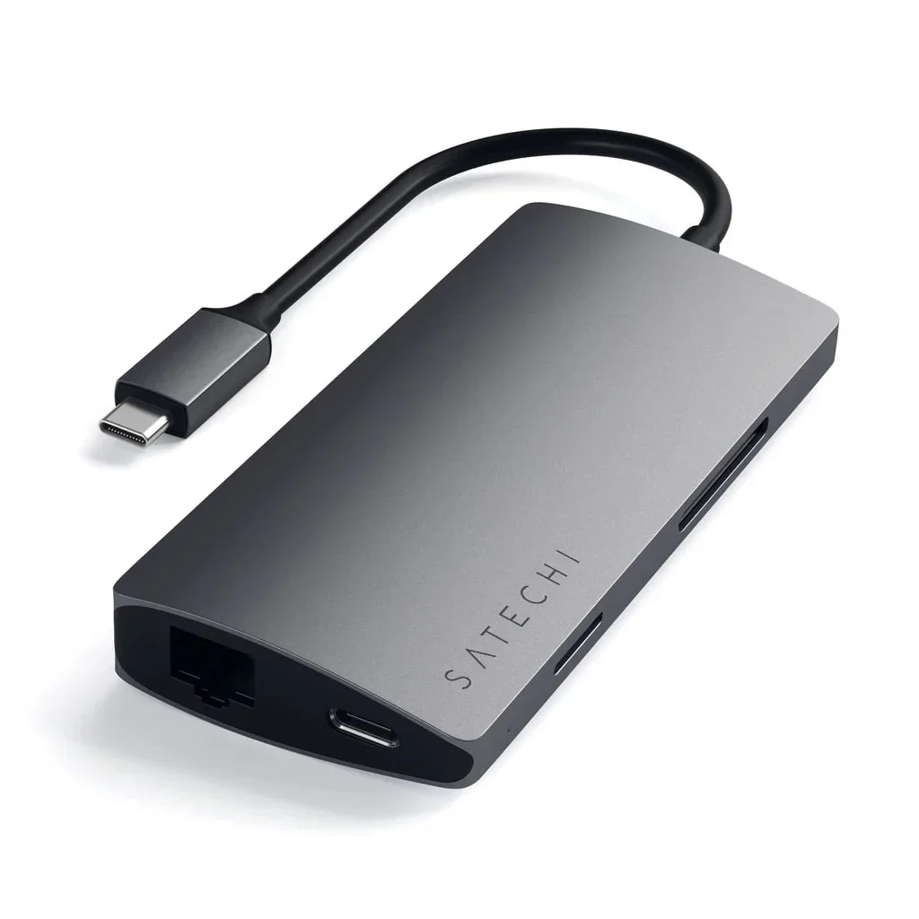 Docking station Satechi Aluminum TYPE-C Multi-Port, Space Grey - Image 4