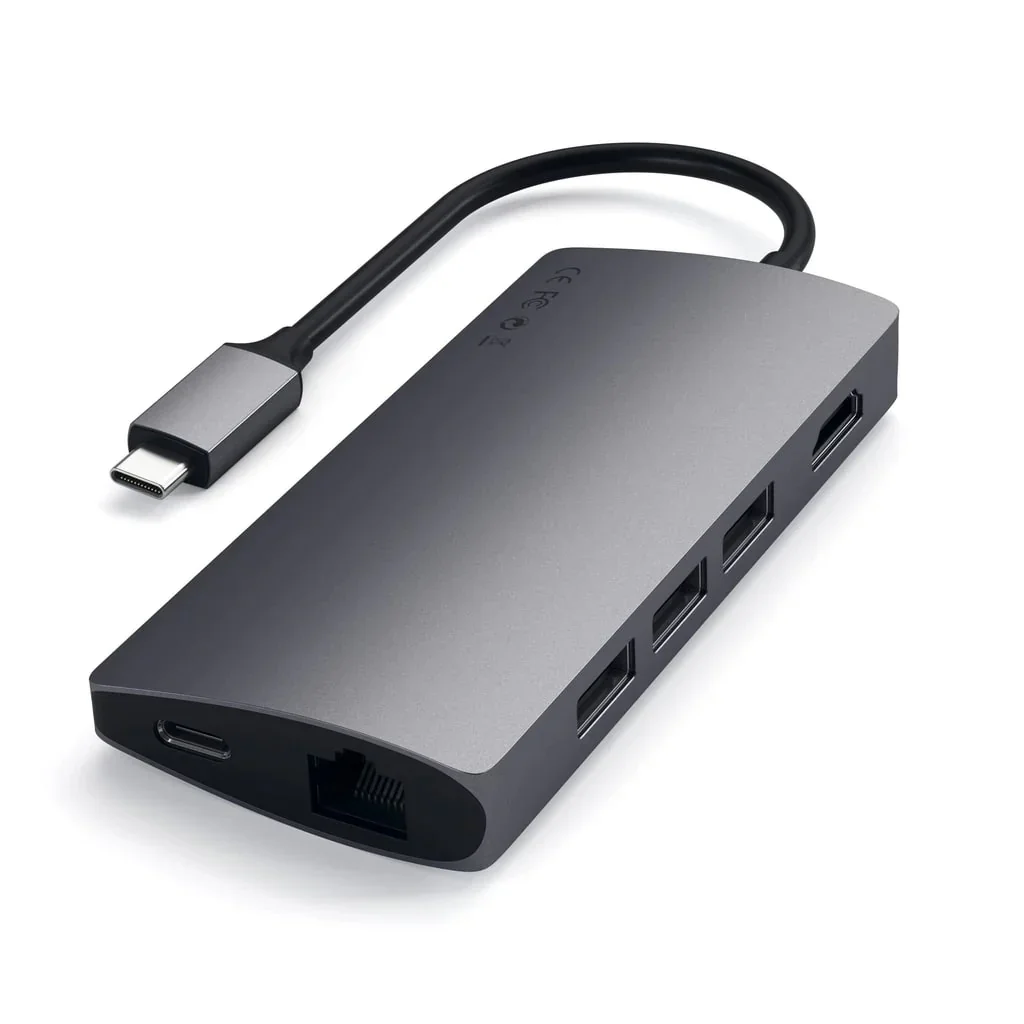 Docking station Satechi Aluminum TYPE-C Multi-Port, Space Grey - Image 5
