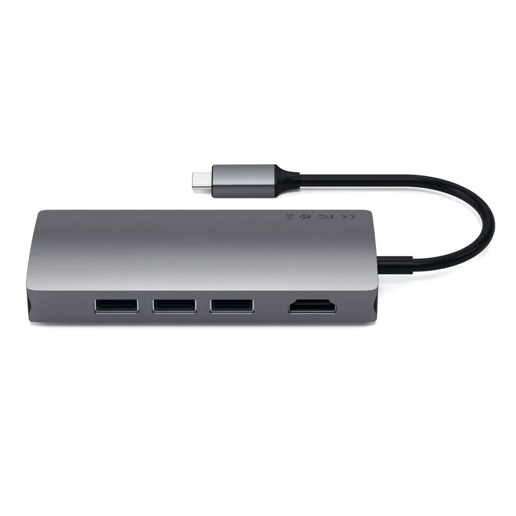 Docking station Satechi Aluminum TYPE-C Multi-Port, Space Grey - Image 6
