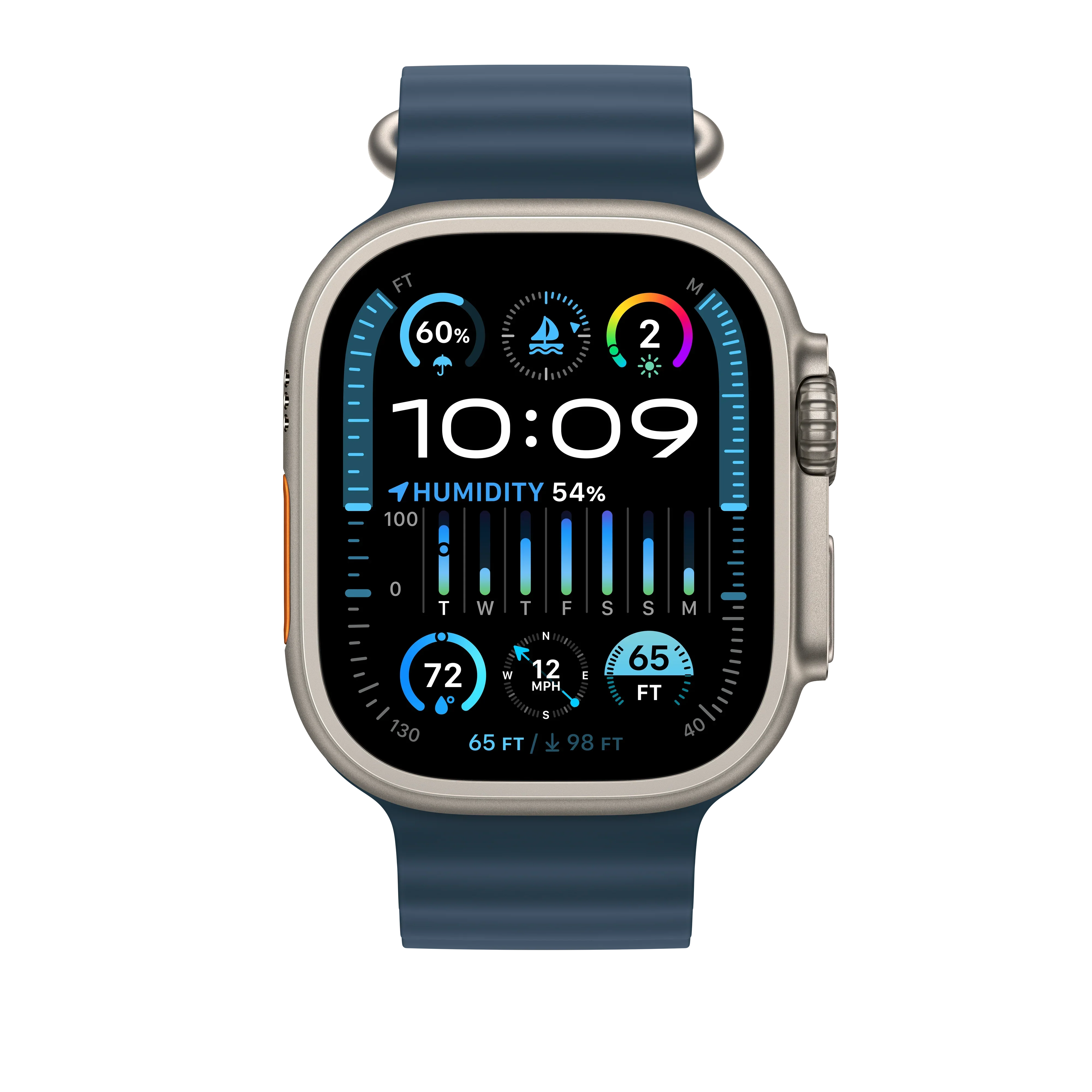 Extensie Curea Apple pentru Apple Watch 49mm Band: Blue Ocean Band Extension - Image 3
