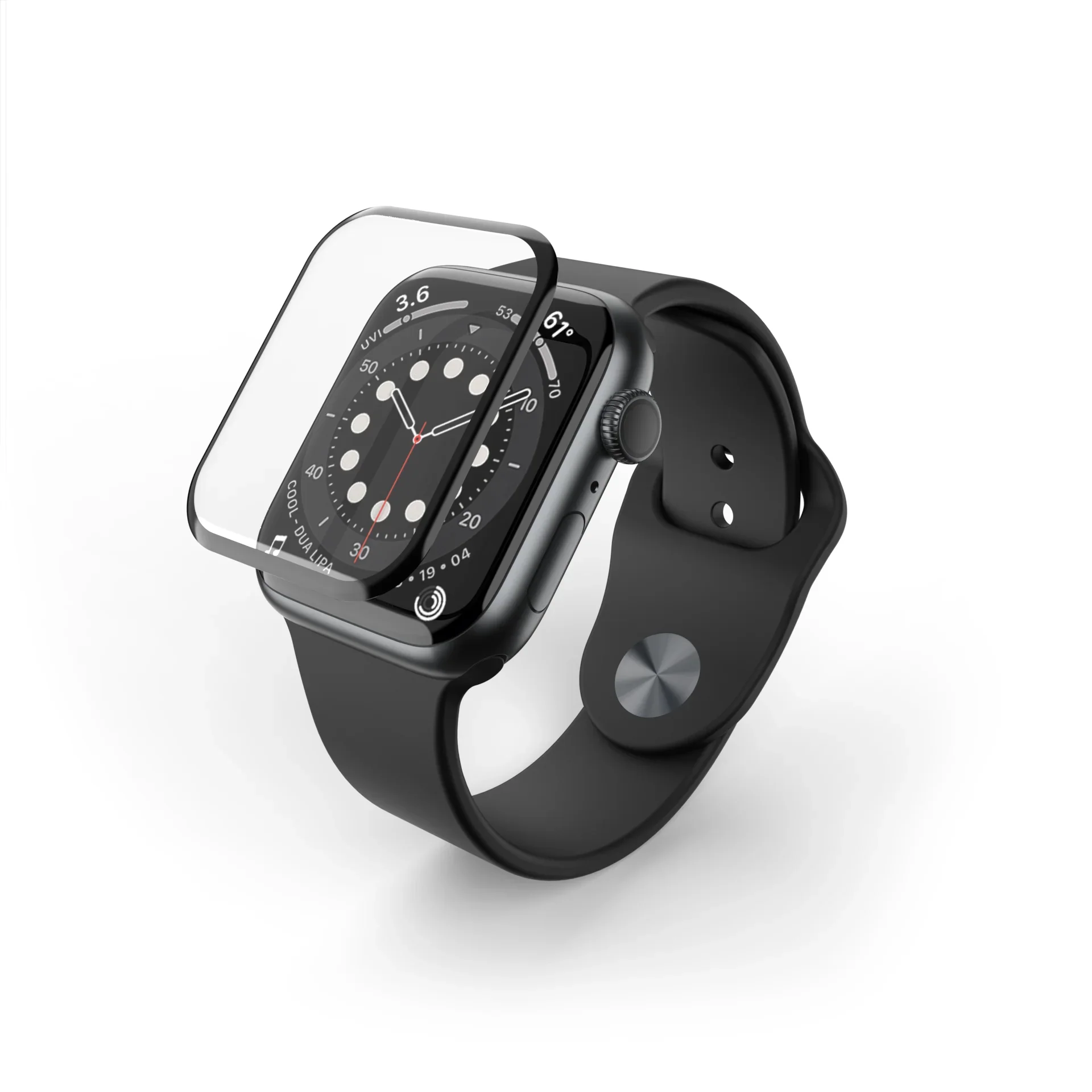 Folie de protectie 3D NOA pentru Apple Watch 44mm, Transparent