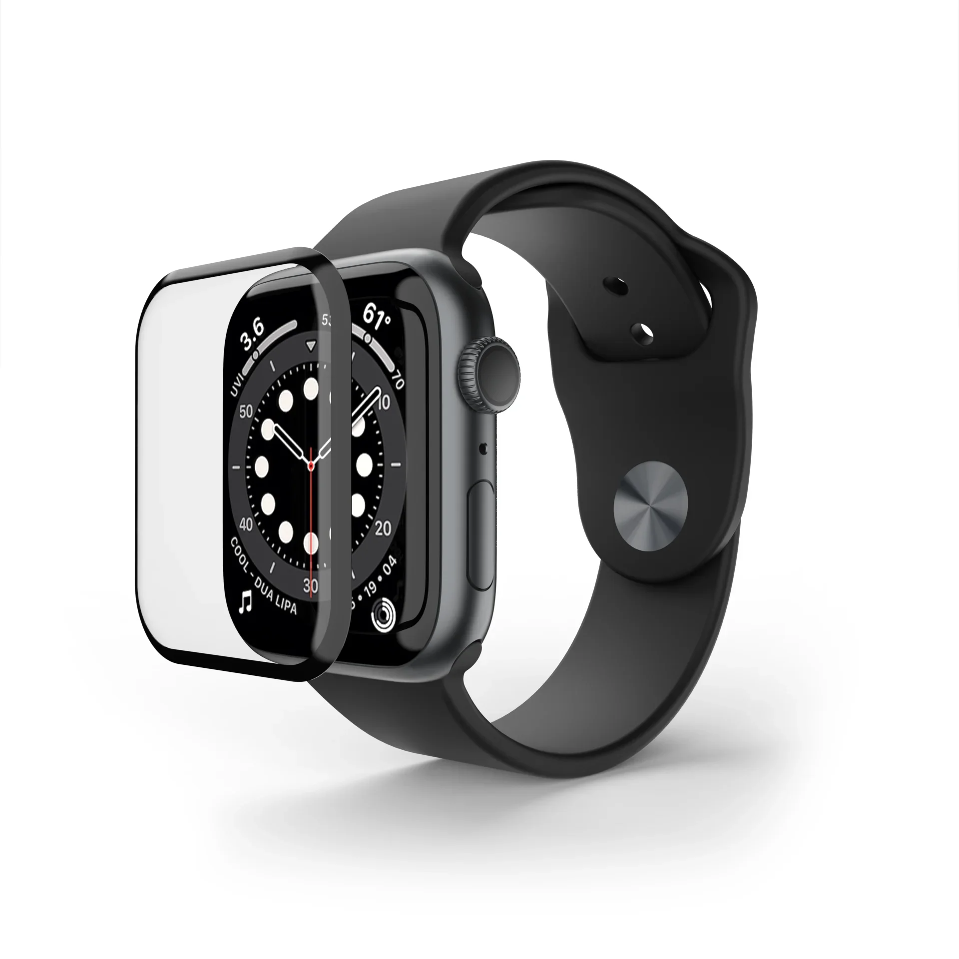 Folie de protectie 3D NOA pentru Apple Watch 44mm, Transparent - Image 3