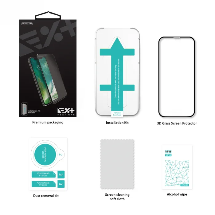 Folie de protectie din sticla 3D NOA pentru iPhone 11 Pro Max