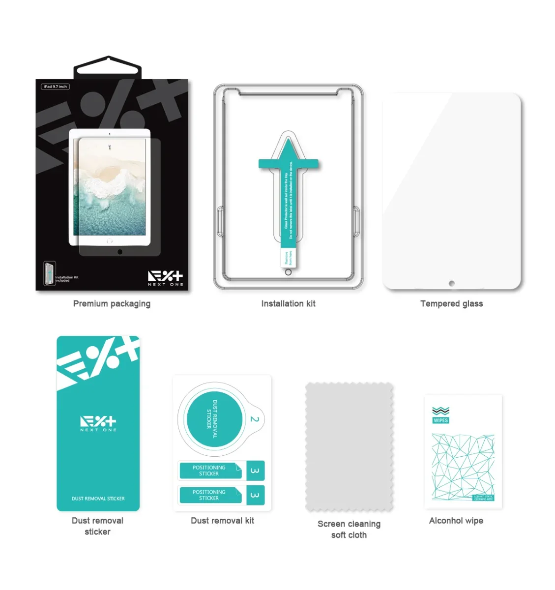 Folie de protectie din sticla NOA pentru iPad 9.7" - Image 2