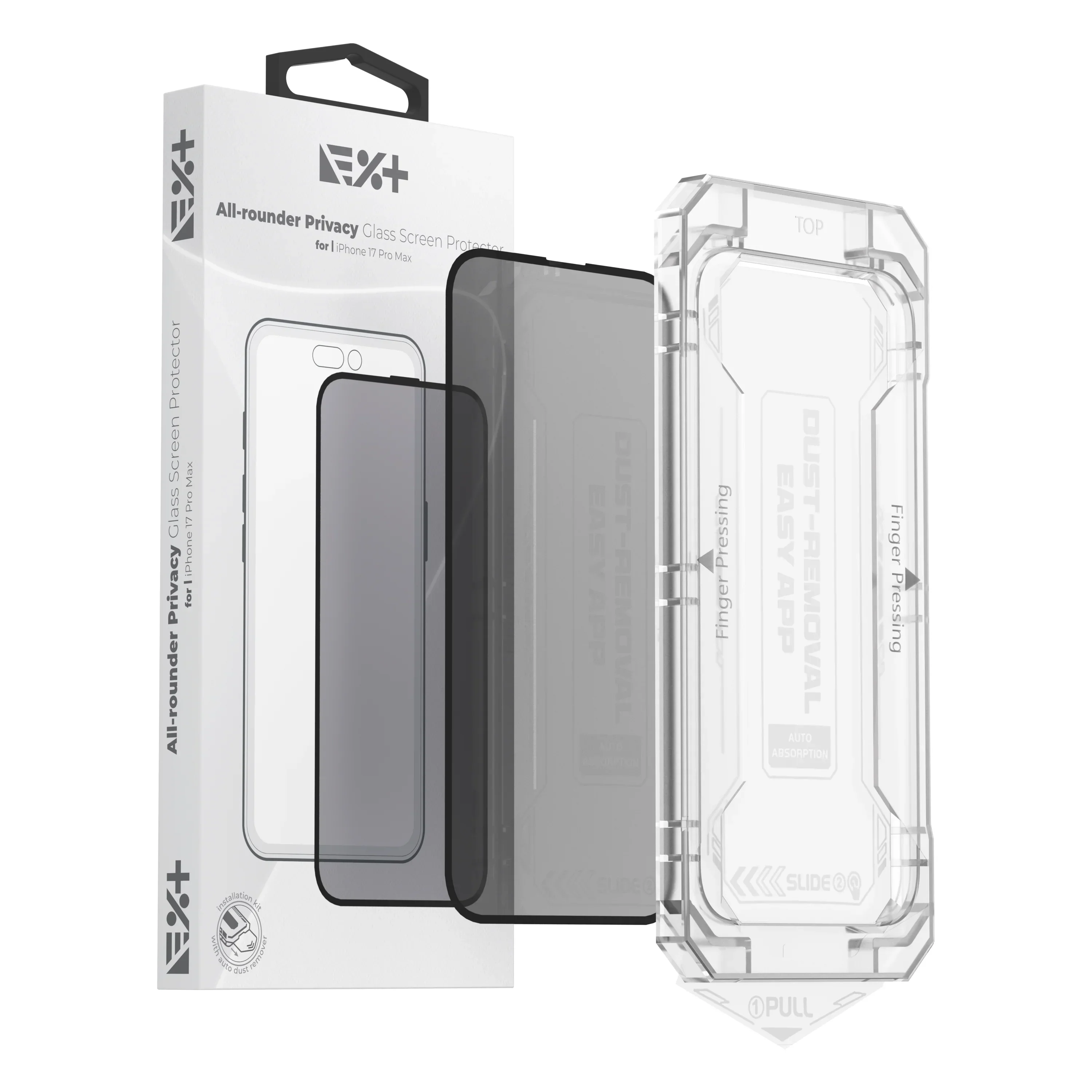 Folie de protectie din sticla privacy NOA pentru iPhone 17 Pro Max - Image 3