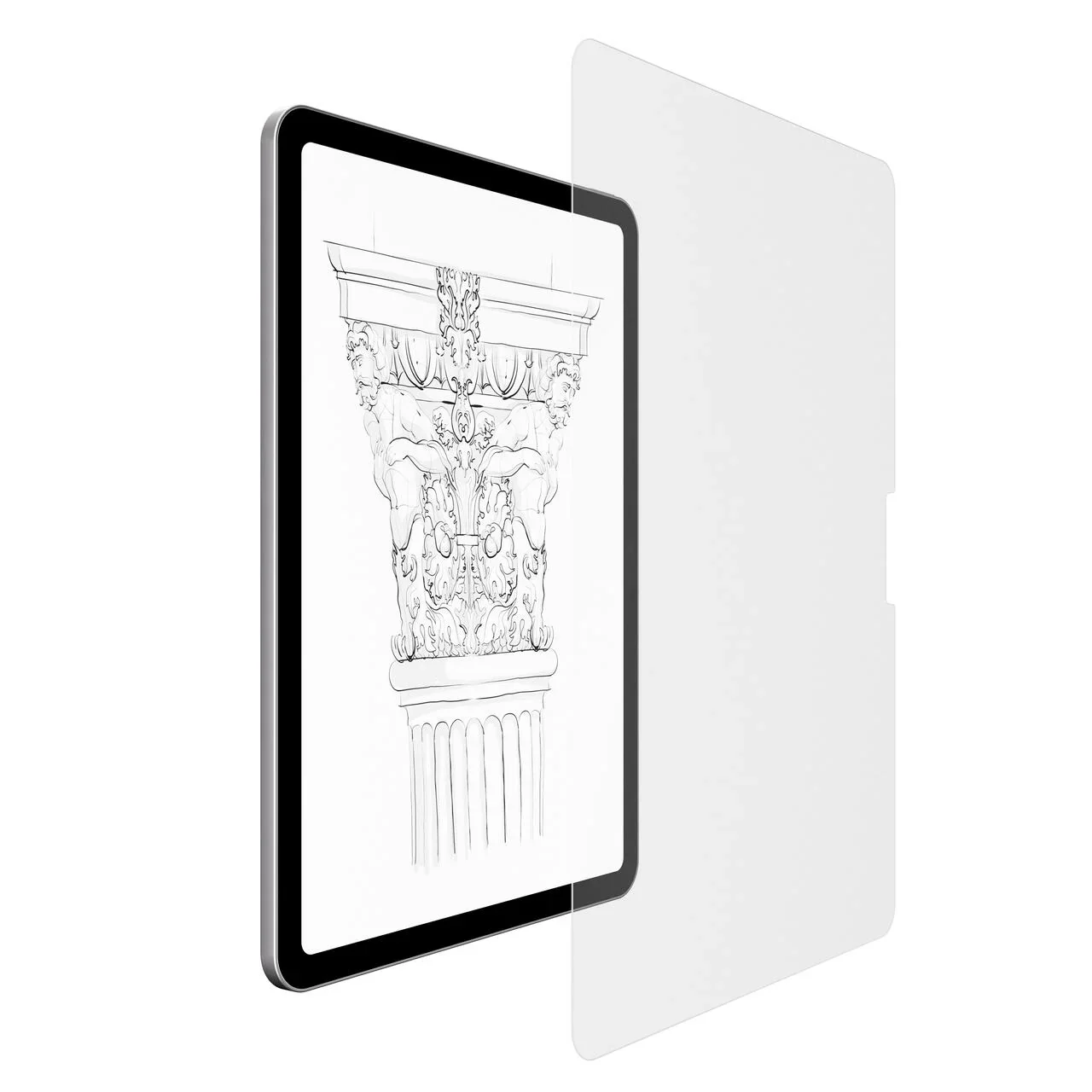 Folie de protecție NOA pentru iPad Air 11", textură de hârtie