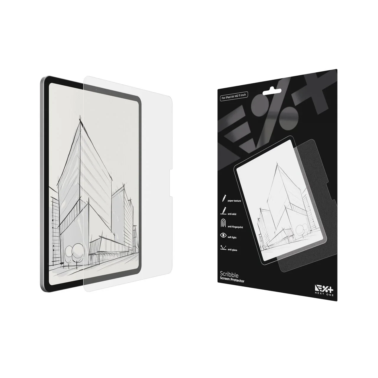 Folie de protecție NOA pentru iPad Air 11", textură de hârtie - Image 8