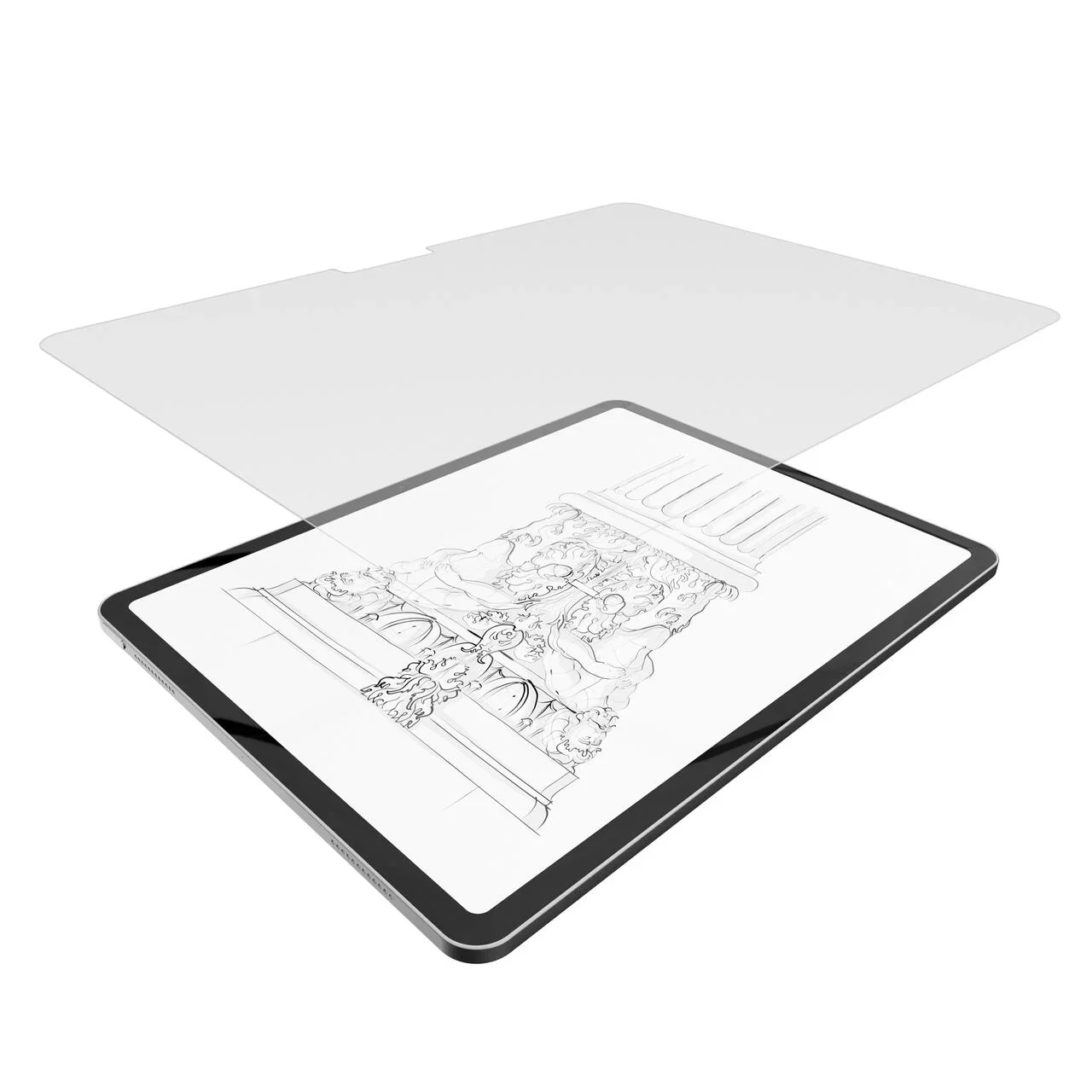 Folie de protecție NOA pentru iPad Air 13", textură de hârtie - Image 3