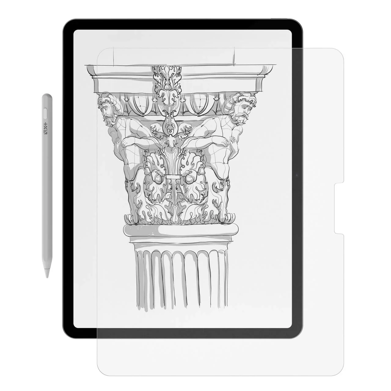 Folie de protecție NOA pentru iPad Air 13", textură de hârtie - Image 5