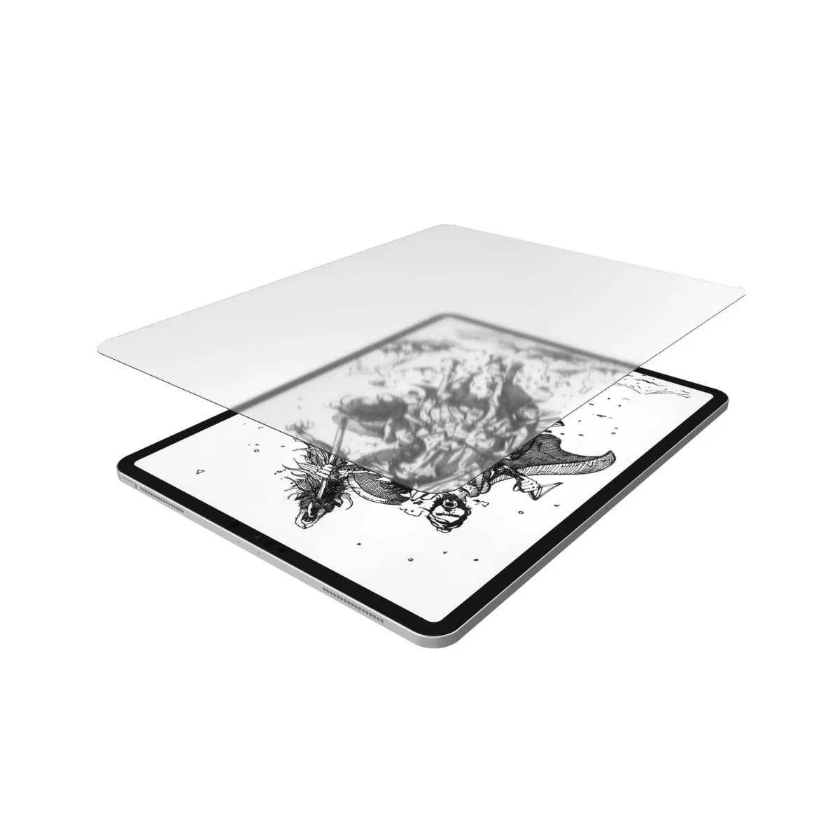 Folie de protectie NOA pentru iPad Pro 11''/iPad Air 10.9'', textura de hartie - Image 2