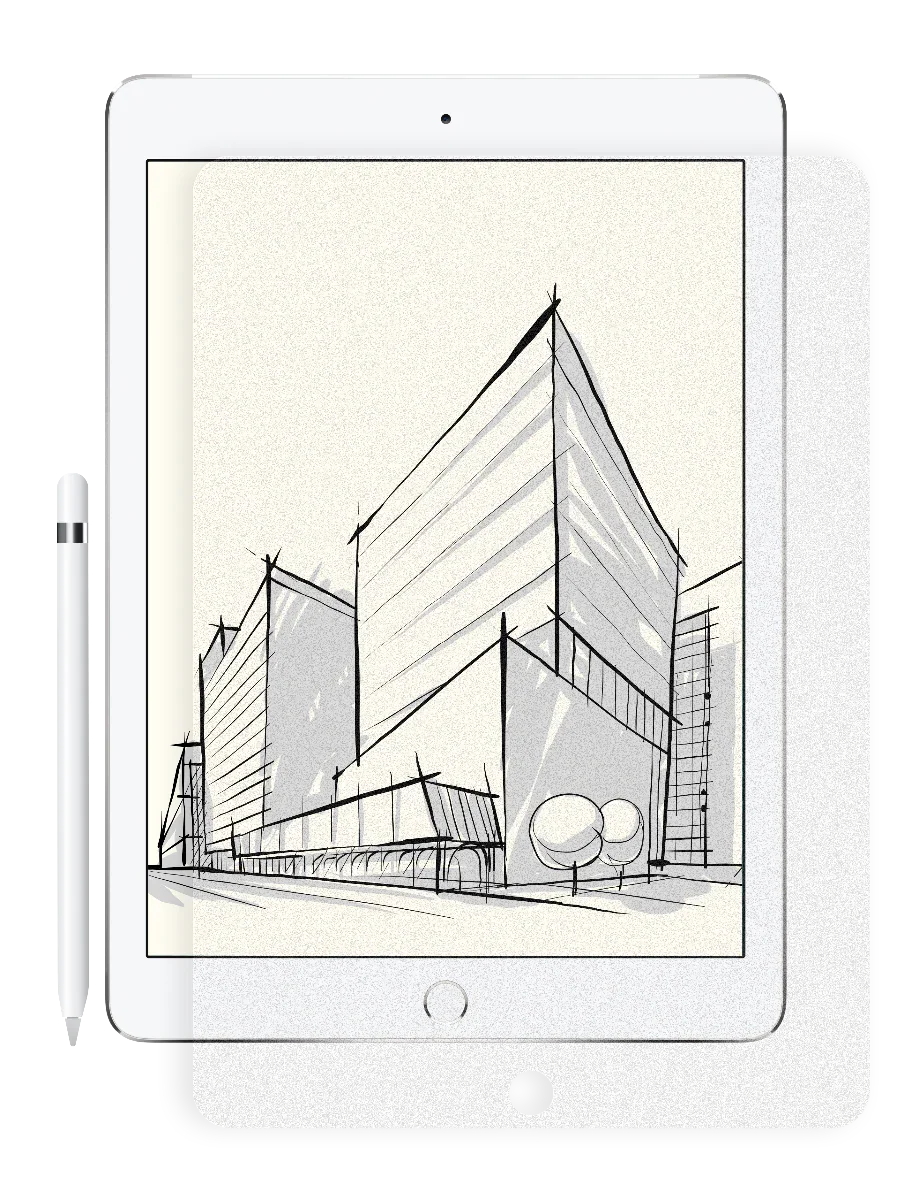 Folie de protectie NOA pentru iPad Pro 11''/iPad Air 10.9'', textura de hartie - Image 9