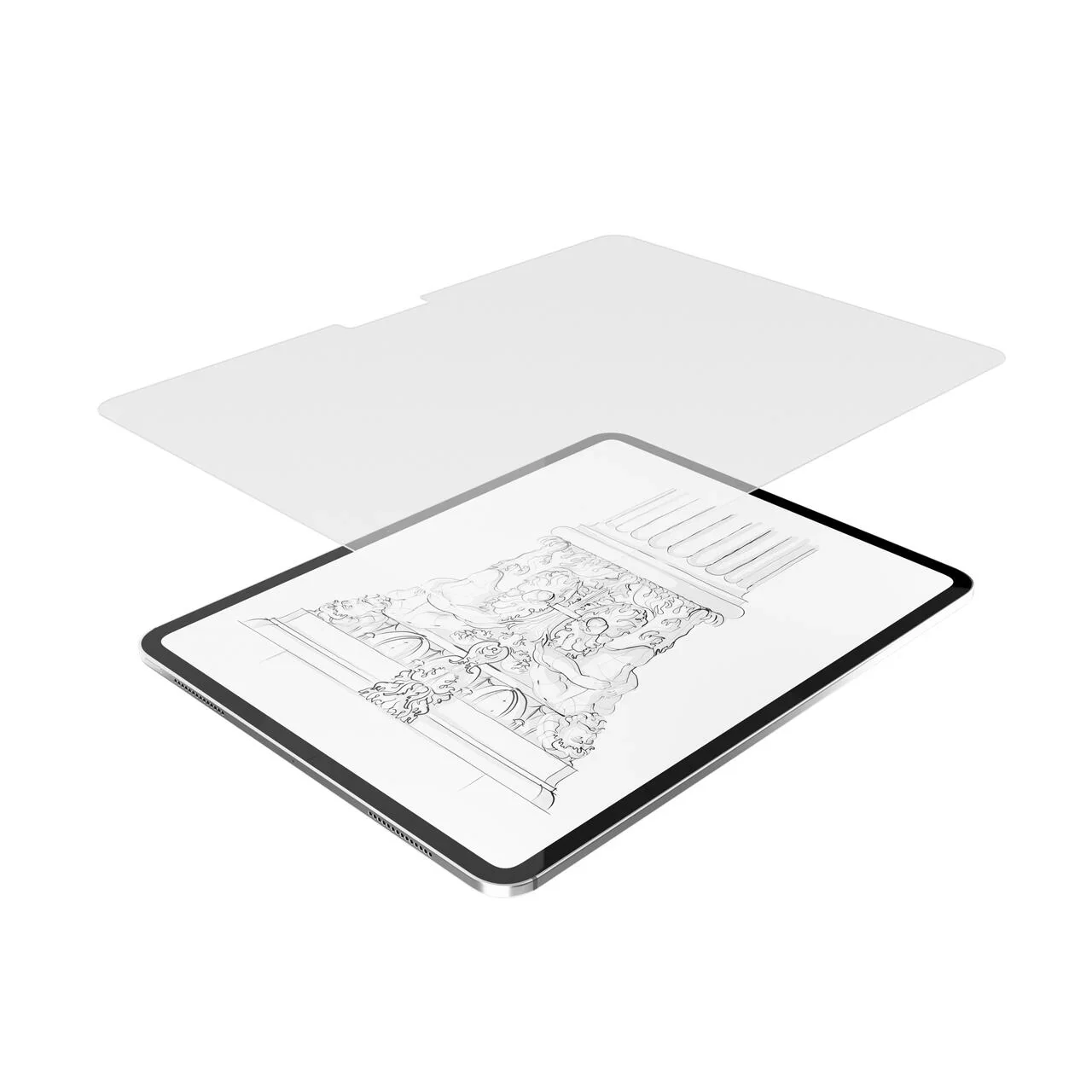 Folie de protecție NOA pentru iPad Pro 13" M4/M5, textură de hârtie - Image 3