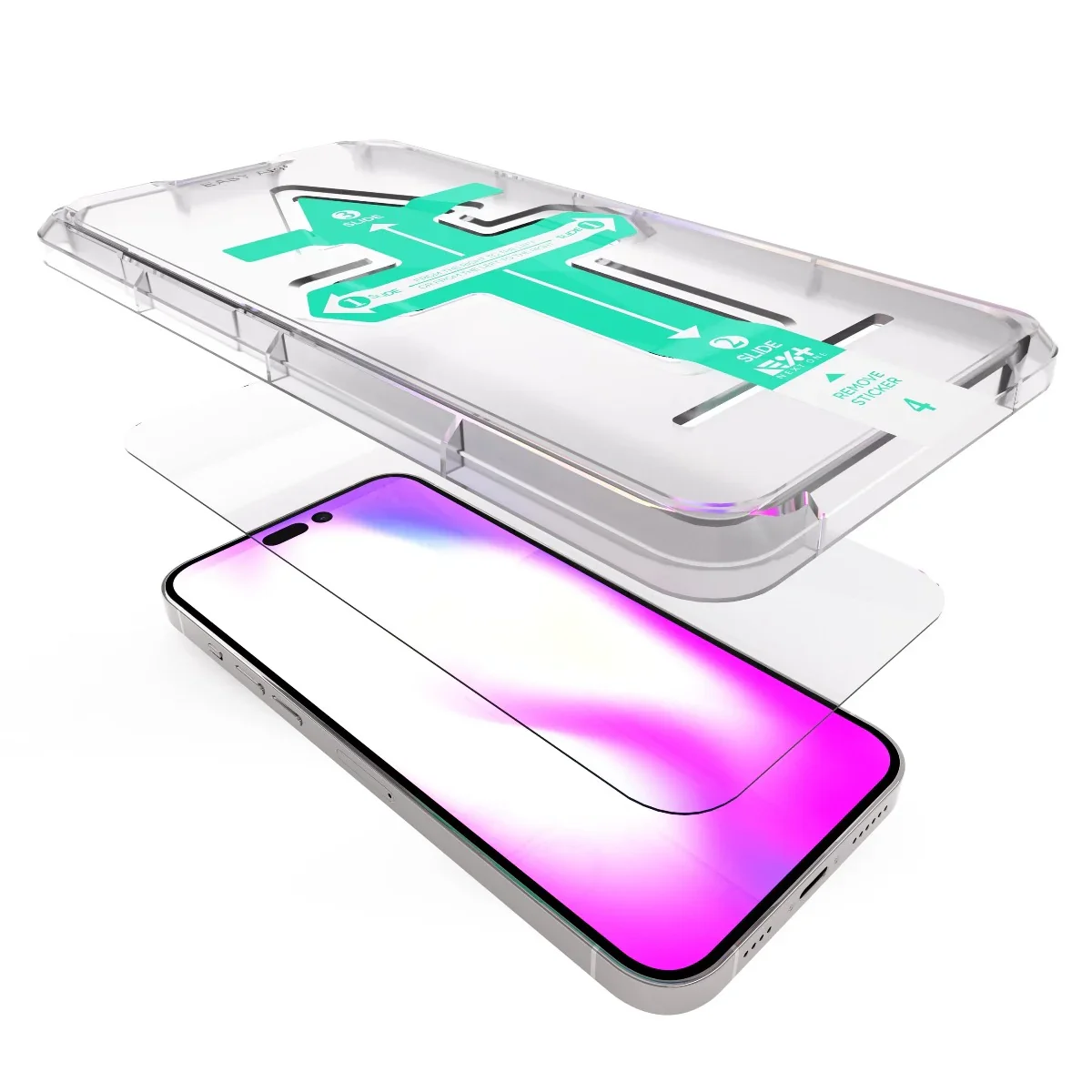 Folie de protectie NOA pentru iPhone 14 Pro, Tempered - Image 2