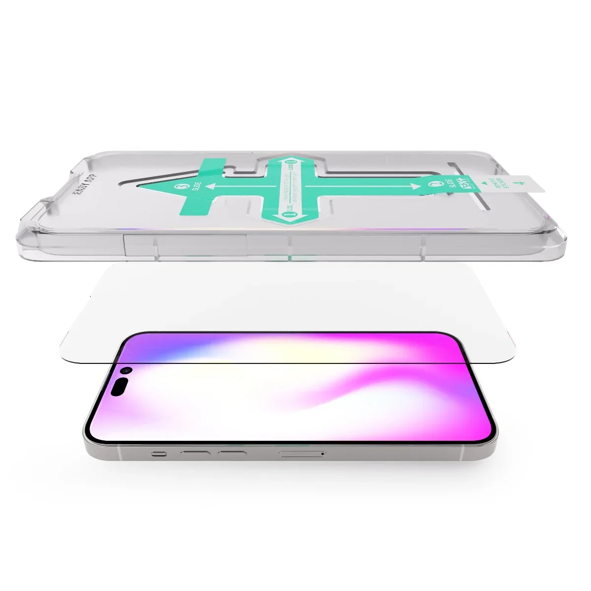 Folie de protectie NOA pentru iPhone 14 Pro, Tempered - Image 3