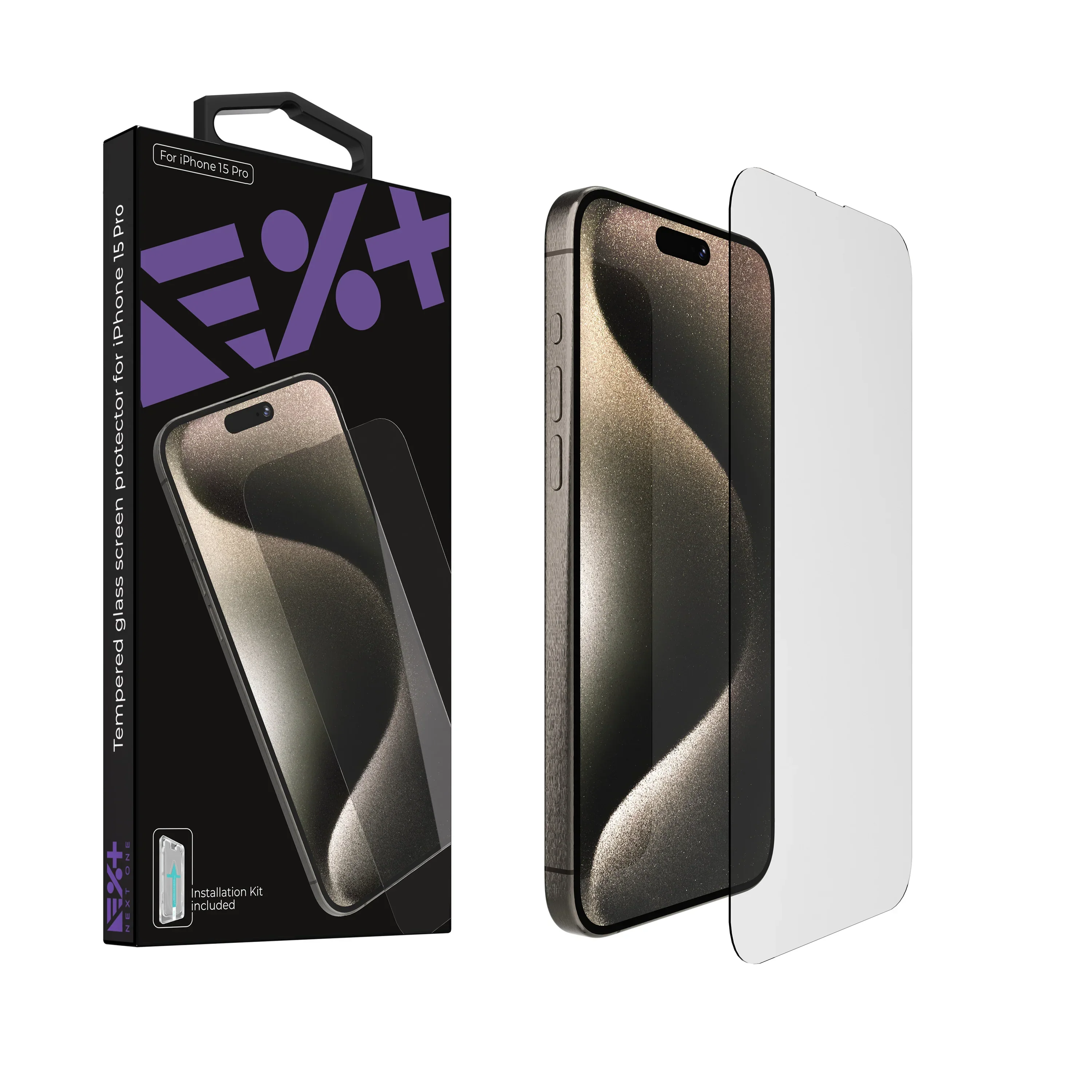 Folie de protectie NOA pentru iPhone 15 Pro, Tempered