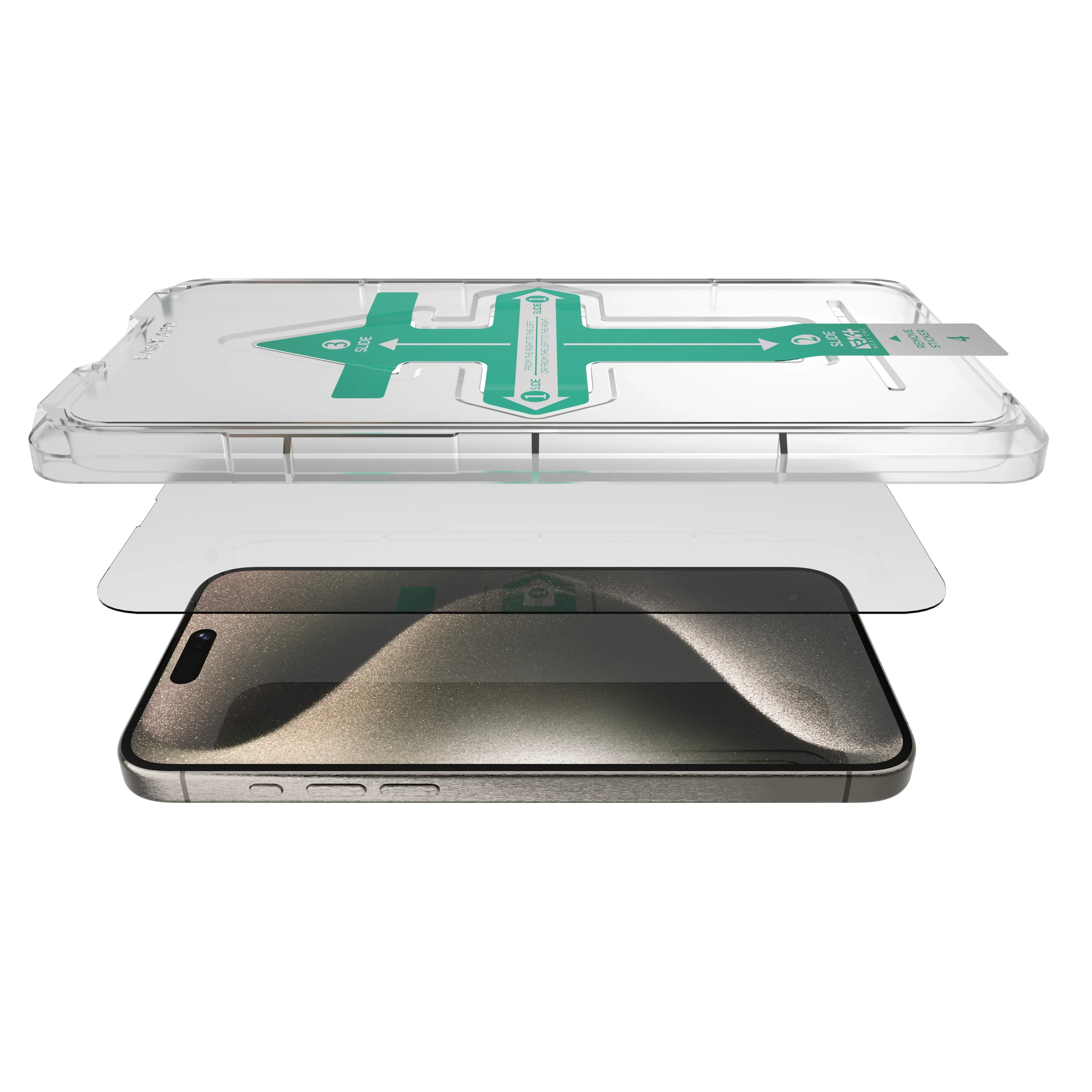 Folie de protectie NOA pentru iPhone 15 Pro, Tempered - Image 5