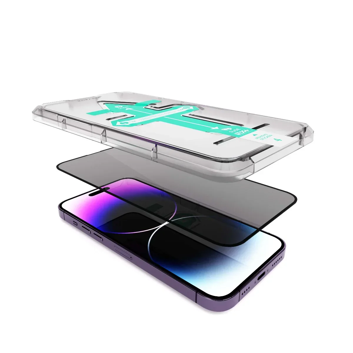 Folie de protectie privacy NOA pentru iPhone 14 Pro Max - Image 5