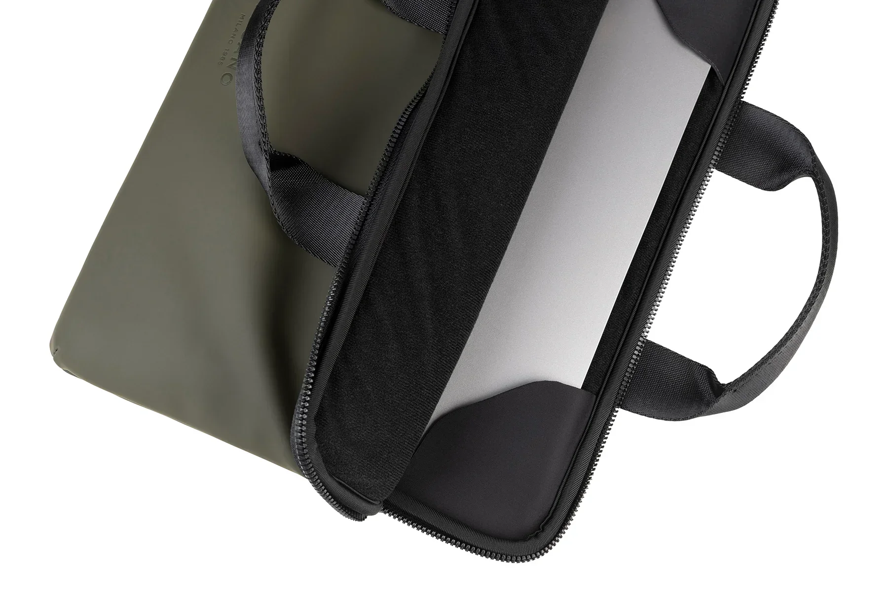Geanta pentru laptop Tucano Gommo 13-14" Slim Brief, Verde - Image 3