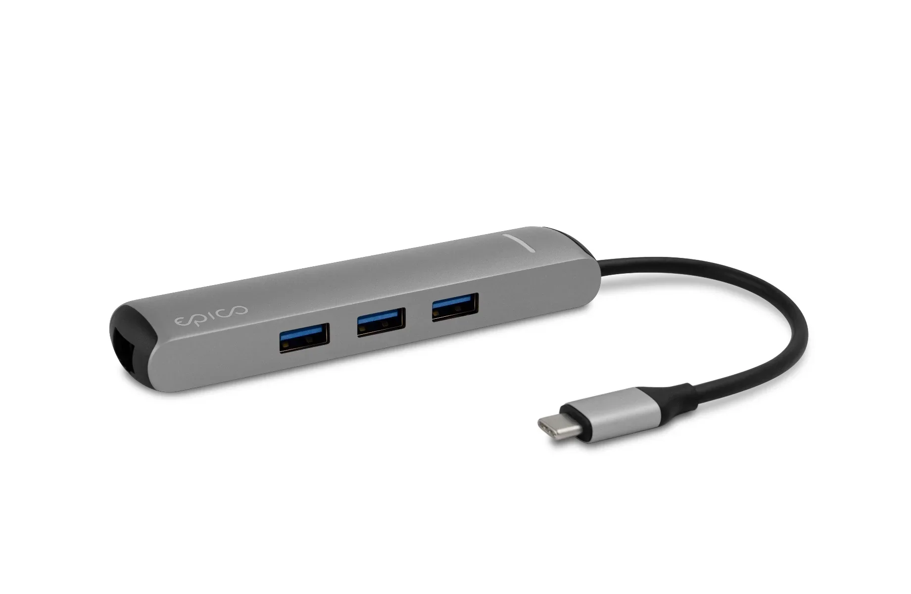 Hub Epico USB Type-C, Argintiu - Image 3