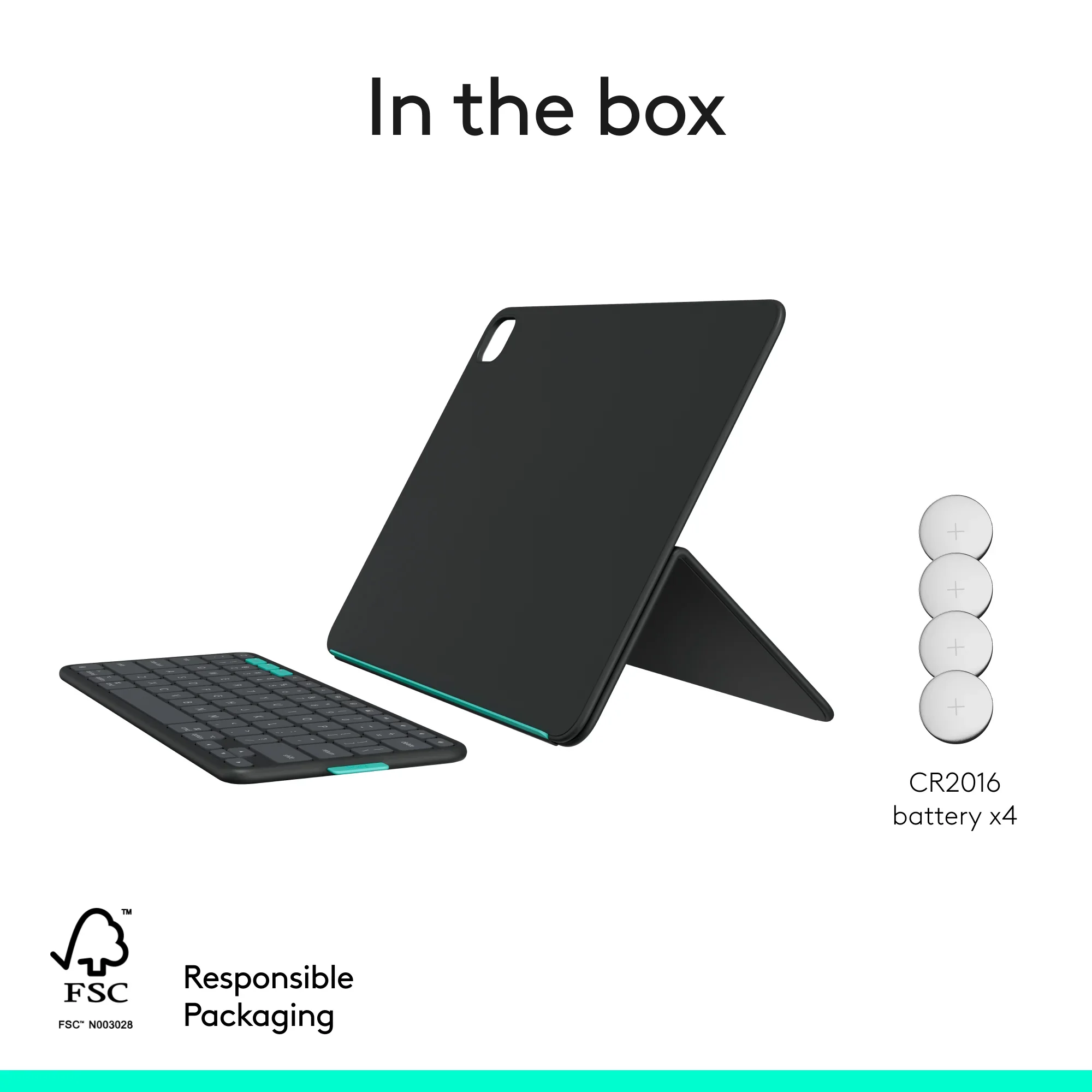 Husa cu tastatura Logitech Flip Folio pentru iPad Pro & Air 13", Grafit - Image 8