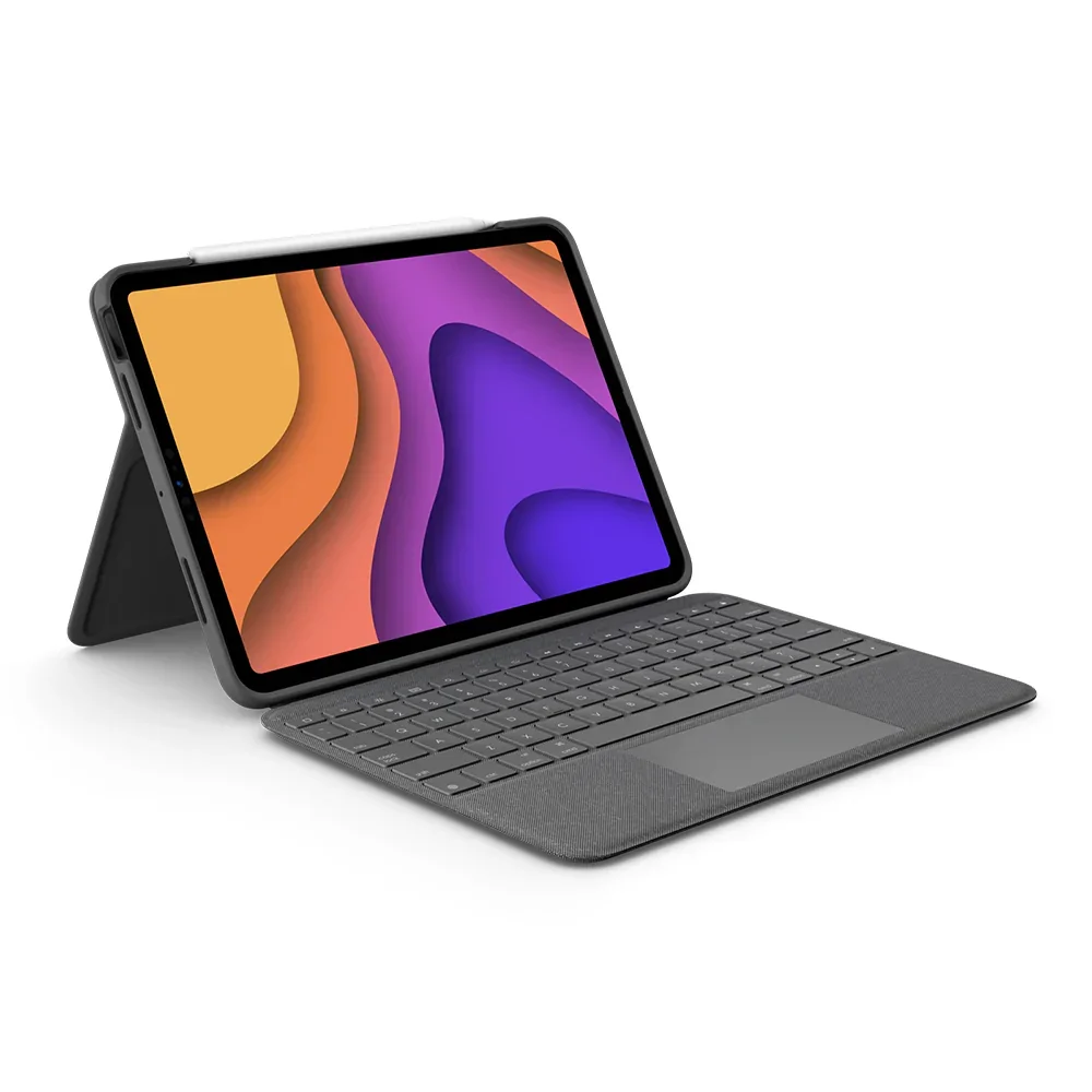 Husa cu tastatura Logitech Folio Touch pentru iPad Air 10.9"" (gen.4) - Oxford Grey (UK)
