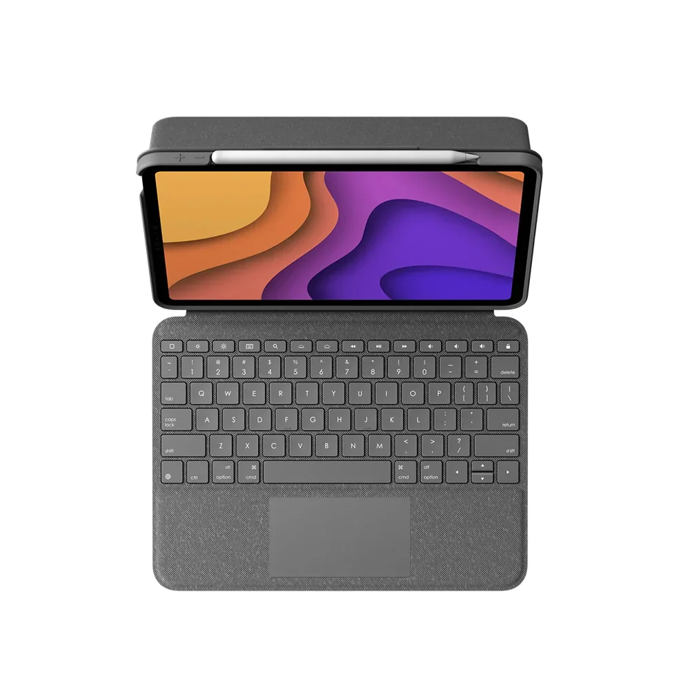 Husa cu tastatura Logitech Folio Touch pentru iPad Air 10.9"" (gen.4) - Oxford Grey (UK) - Image 2