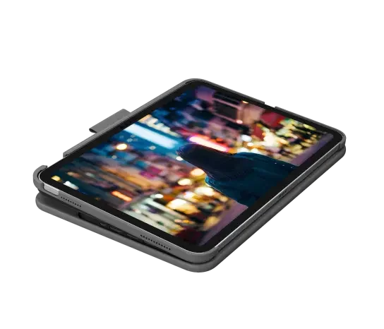 Husa cu tastatura Logitech Slim Folio pentru iPad 10, US, Gri - Image 3