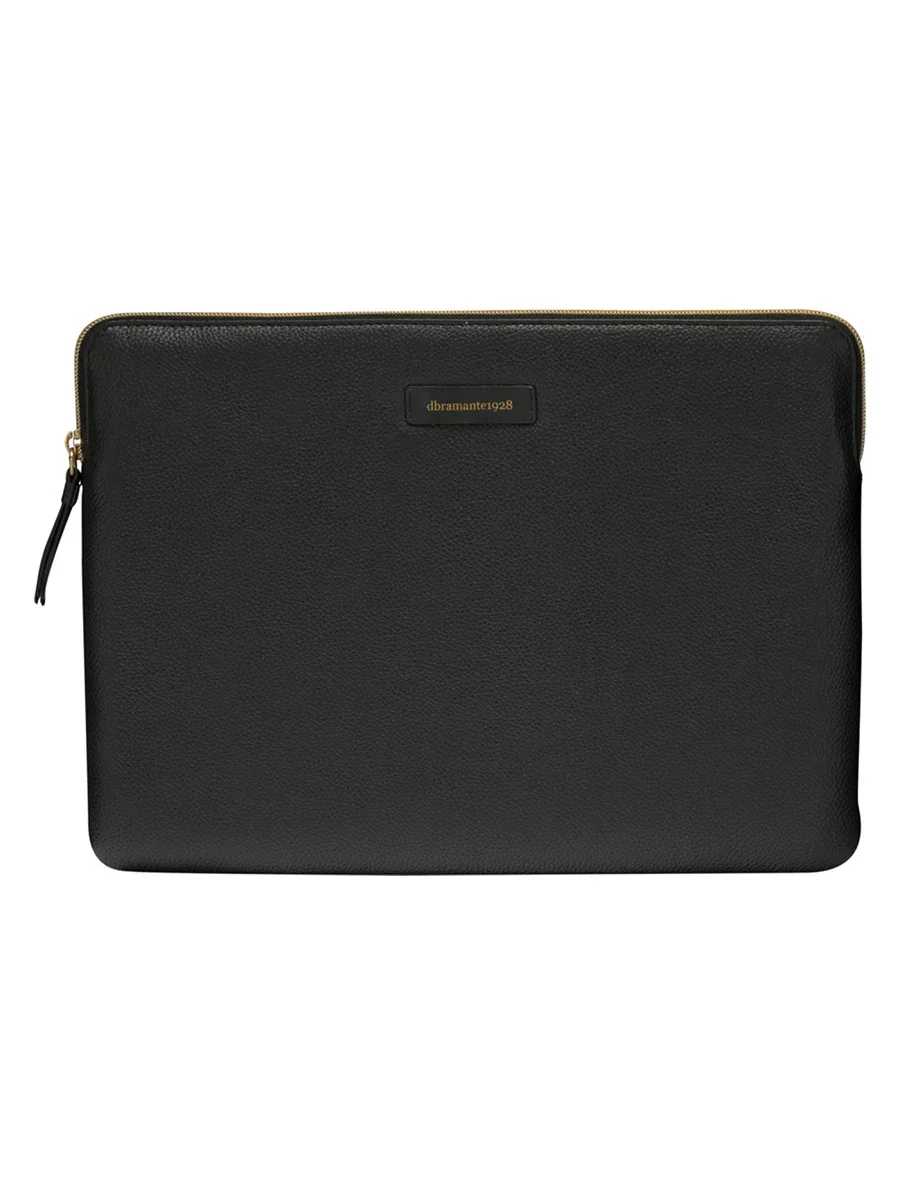 Husa dbramante1928 Paris pentru MacBook Pro 13"/MacBook Air 13", Piele, Negru