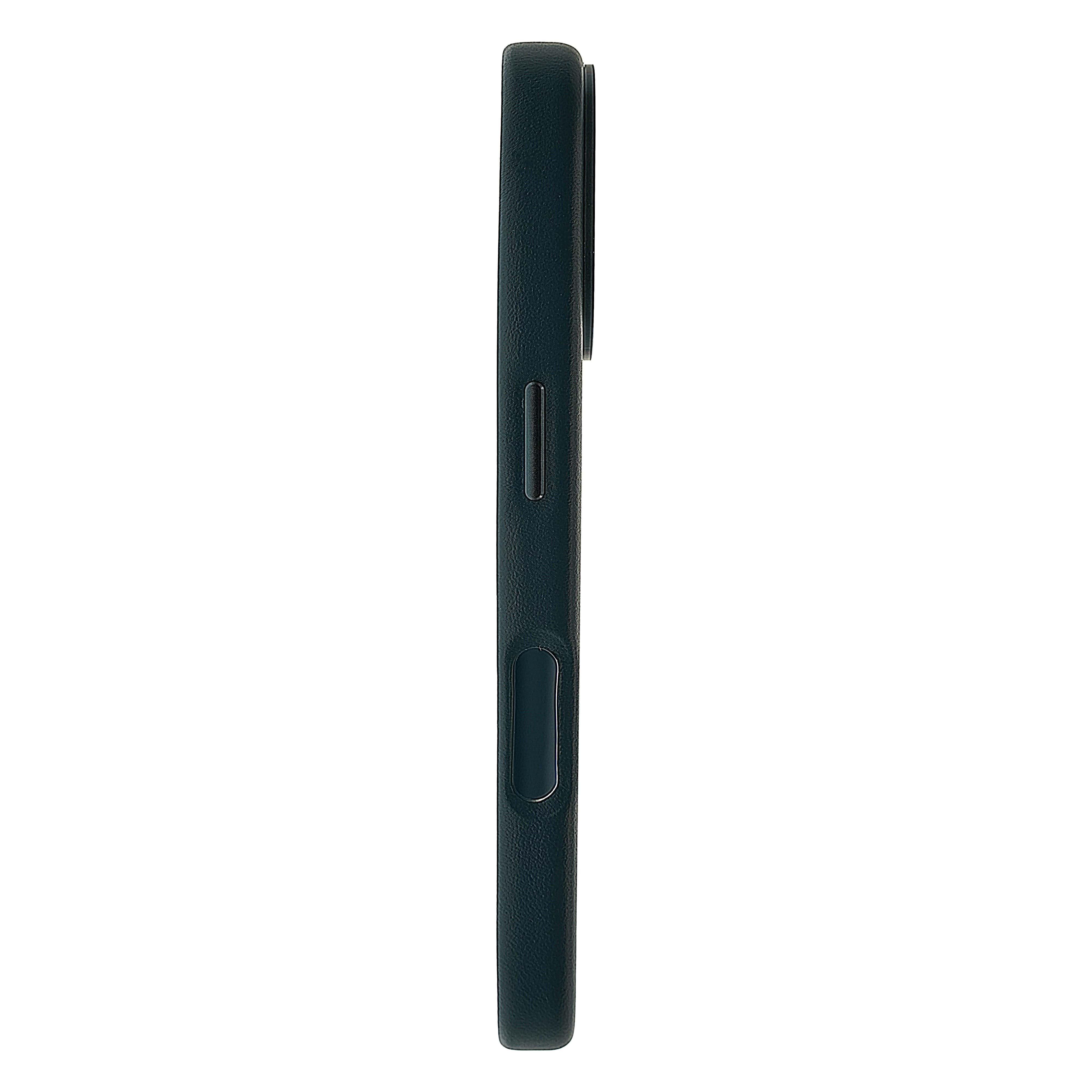 Husa de protectie DVICED pentru iPhone 16 Pro, Piele, Albastru - Image 3