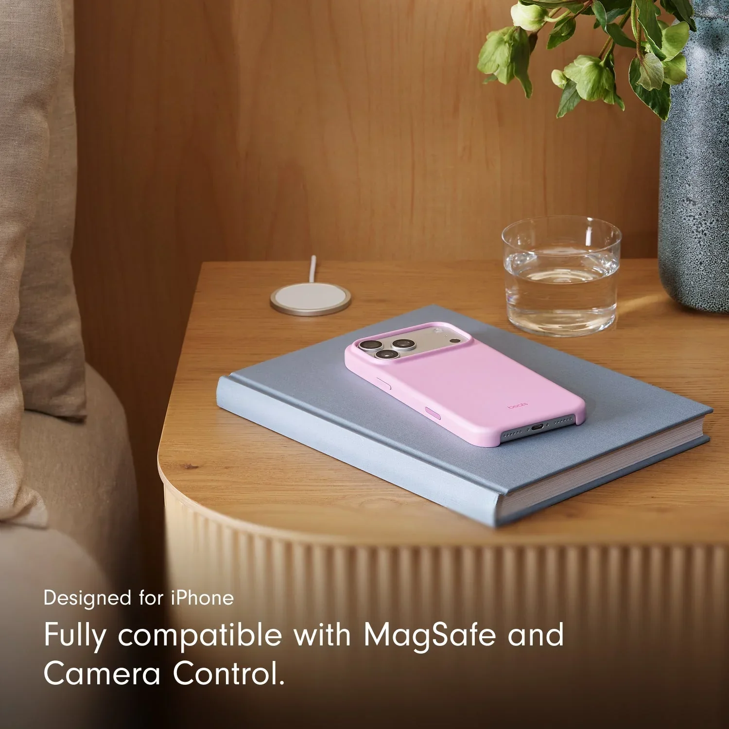 Husa de protectie Apple Beats cu MagSafe pentru iPhone 17 Pro Max, Pebble Pink - Image 4