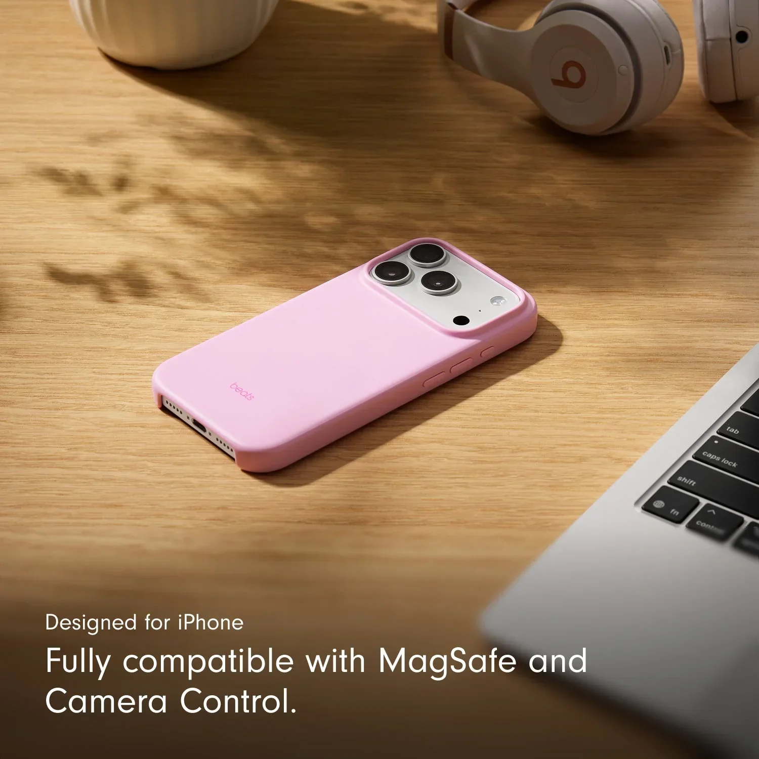Husa de protectie Apple Beats cu MagSafe pentru iPhone 17 Pro, Pebble Pink - Image 4
