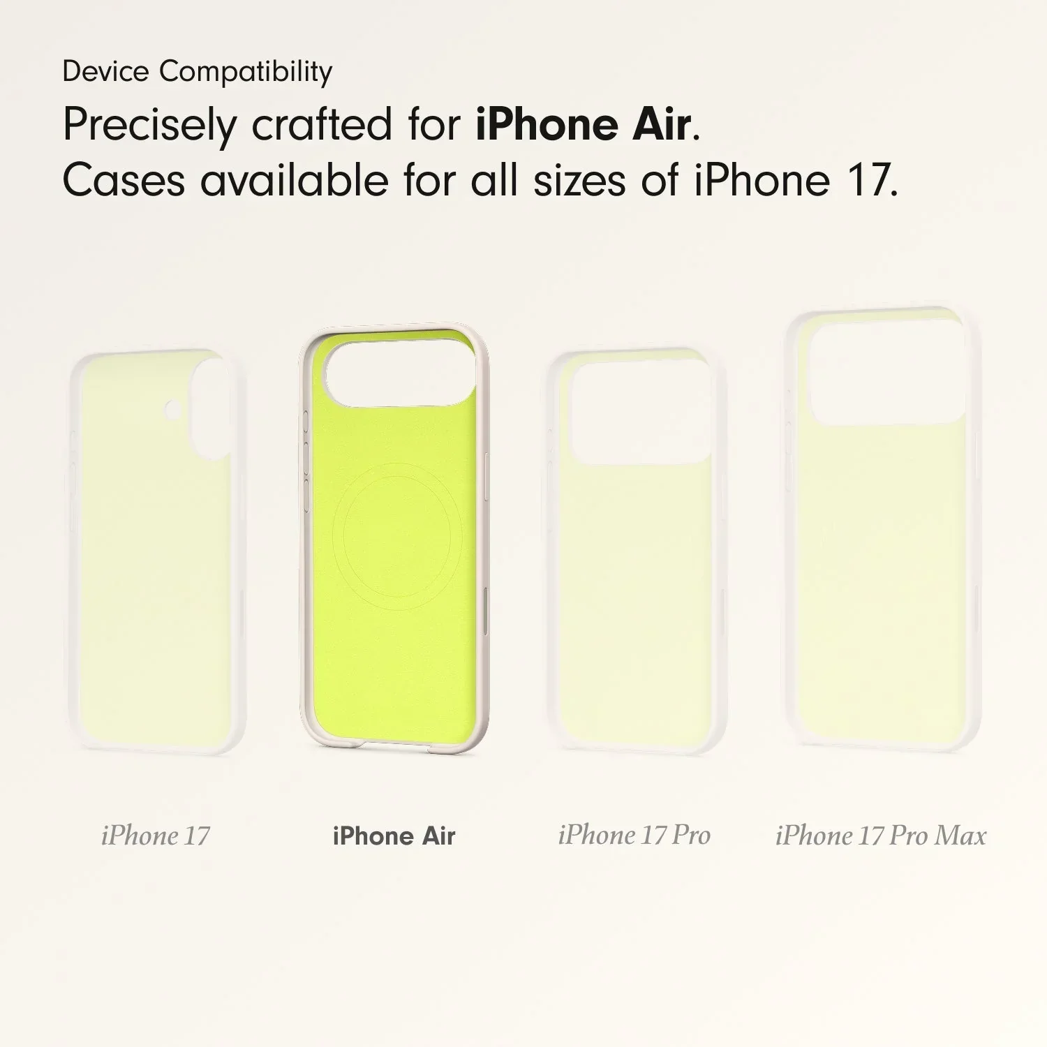 Husa de protectie Apple Beats cu MagSafe pentru iPhone Air, Lime Stone - Image 3