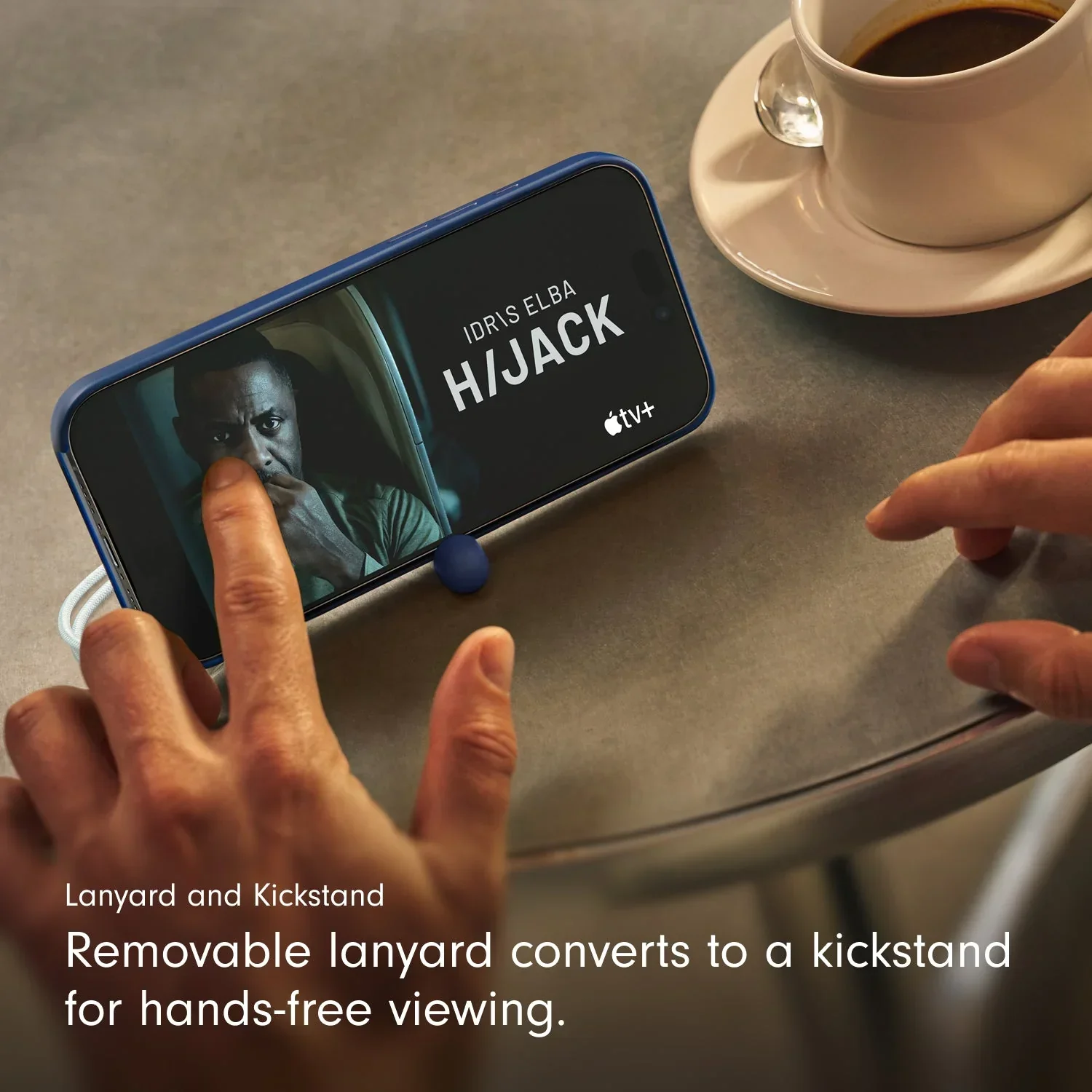 Husa de protectie Apple Beats pentru iPhone 17 cu suport, MagSafe și control al camerei, Bedrock Blue - Image 4