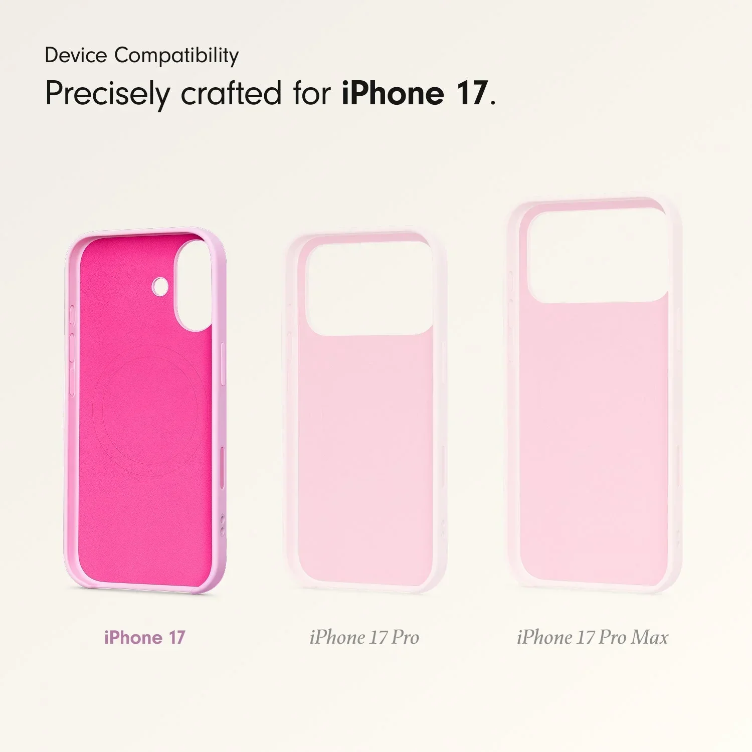 Husa de protectie Apple Beats pentru iPhone 17 cu suport, MagSafe și control al camerei, Pebble Pink - Image 3