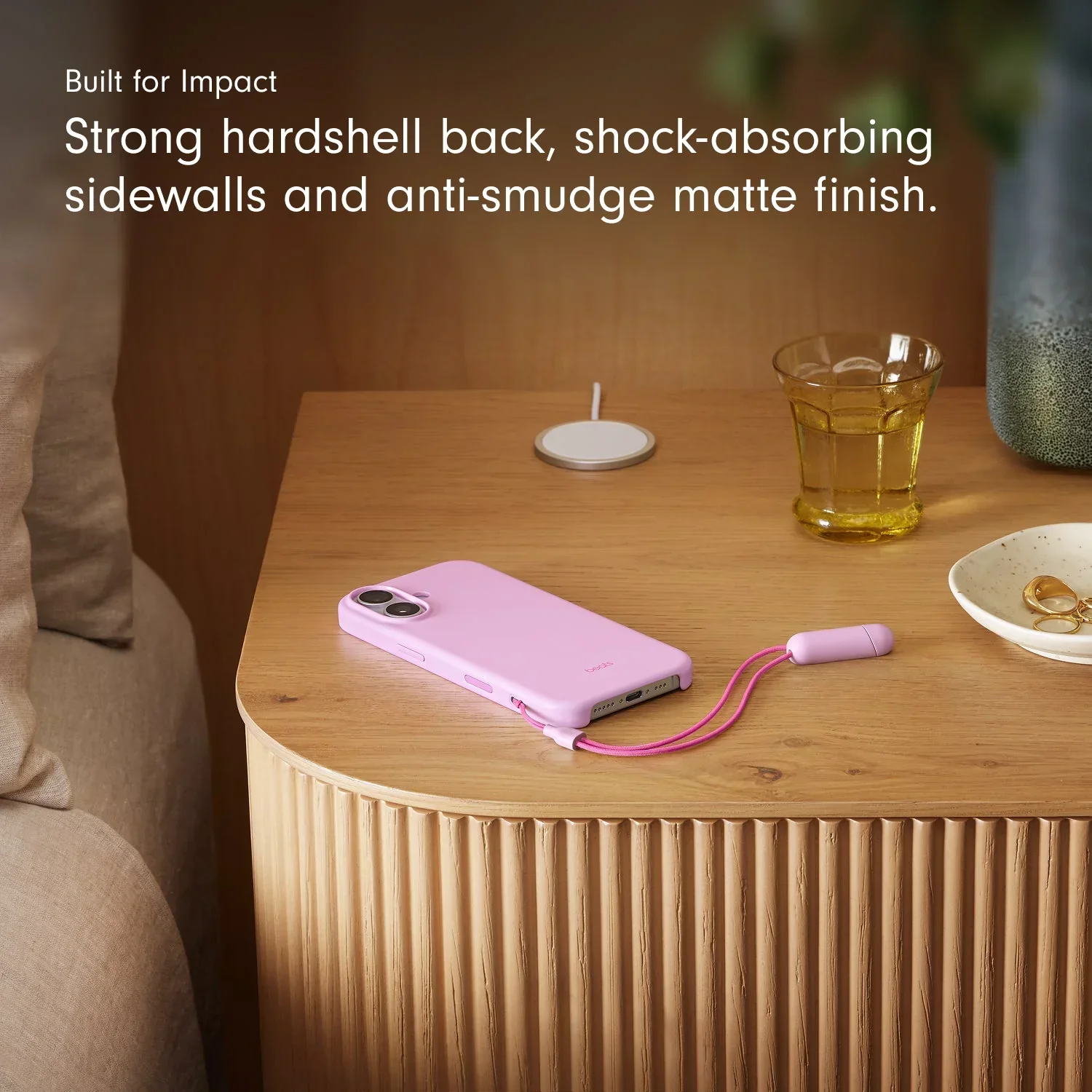 Husa de protectie Apple Beats pentru iPhone 17 cu suport, MagSafe și control al camerei, Pebble Pink - Image 6