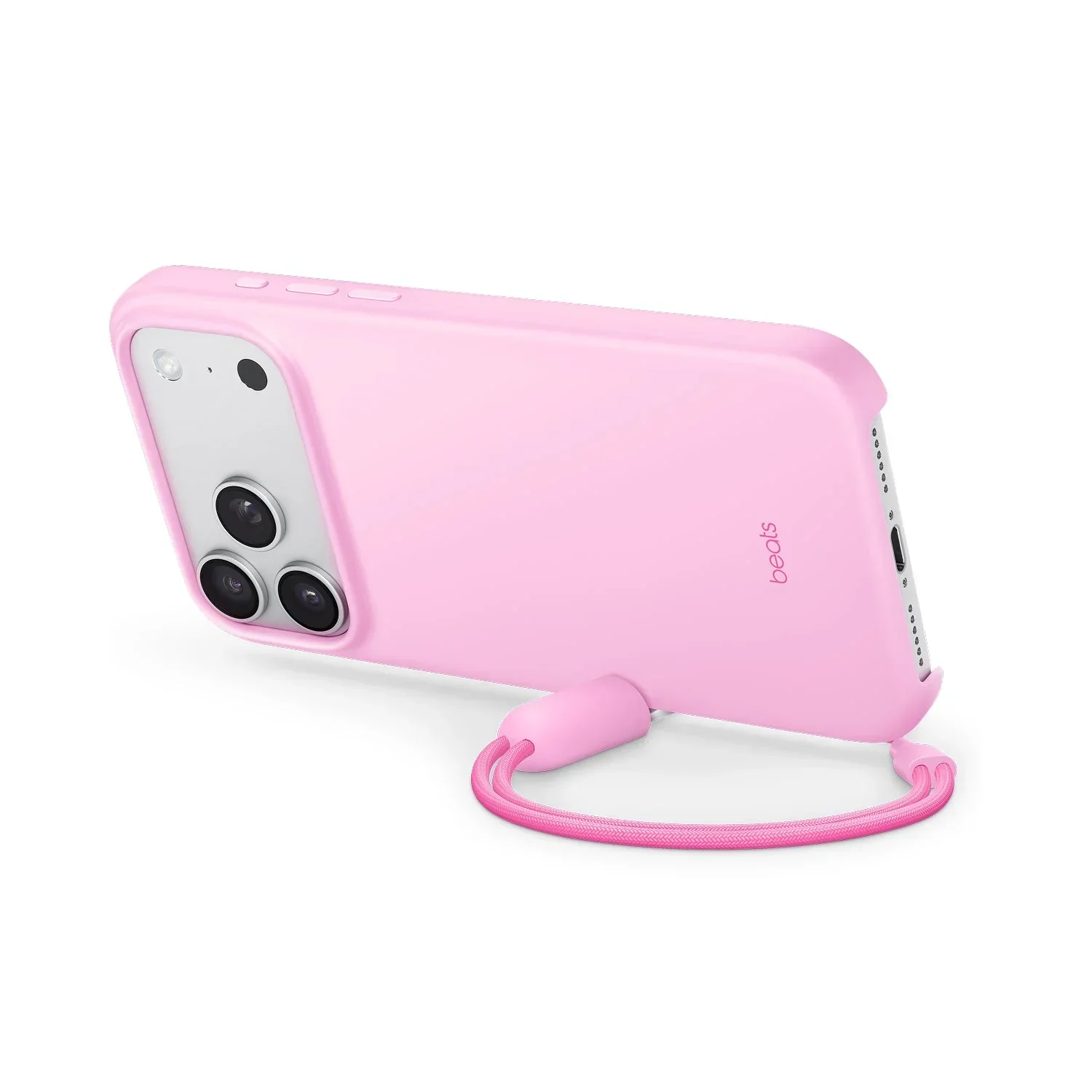 Husa de protectie Apple Beats pentru iPhone 17 Pro Max cu suport, MagSafe și control al camerei, Pebble Pink