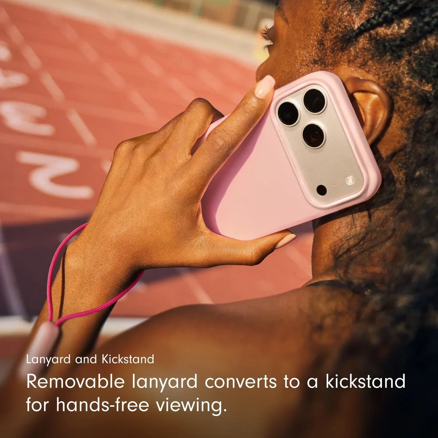 Husa de protectie Apple Beats pentru iPhone 17 Pro Max cu suport, MagSafe și control al camerei, Pebble Pink - Image 4
