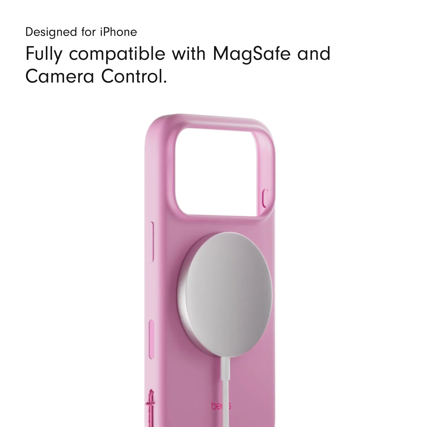 Husa de protectie Apple Beats pentru iPhone 17 Pro Max cu suport, MagSafe și control al camerei, Pebble Pink - Image 5