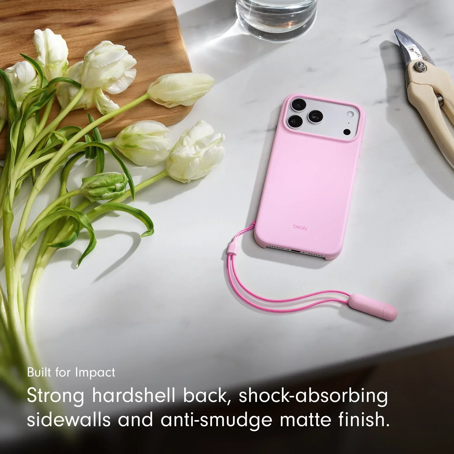 Husa de protectie Apple Beats pentru iPhone 17 Pro Max cu suport, MagSafe și control al camerei, Pebble Pink - Image 6