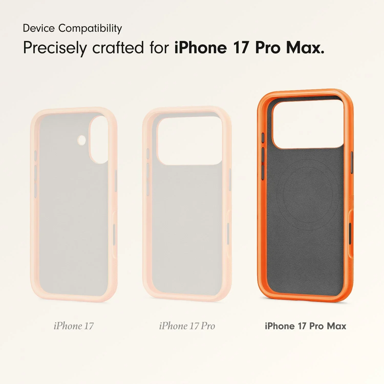 Husa de protectie Apple Beats Rugged pentru iPhone 17 Pro Max cu MagSafe și control al camerei, Sierra Orange - Image 3