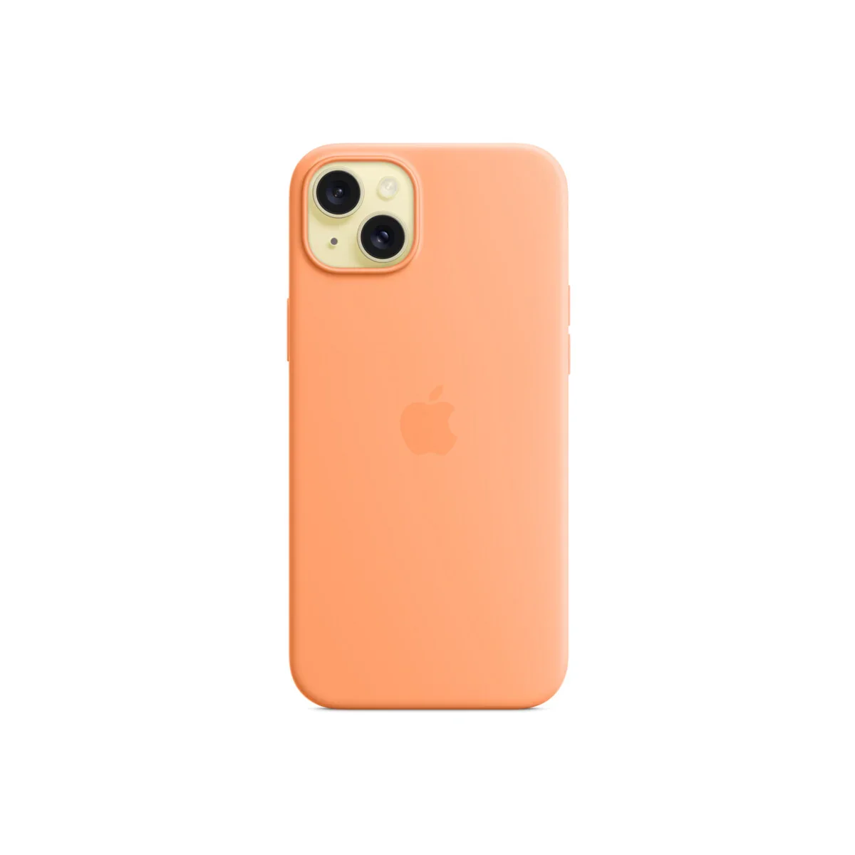 Husa de protectie Apple cu MagSafe pentru iPhone 15 Plus, Silicon, Orange Sorbet - Image 2