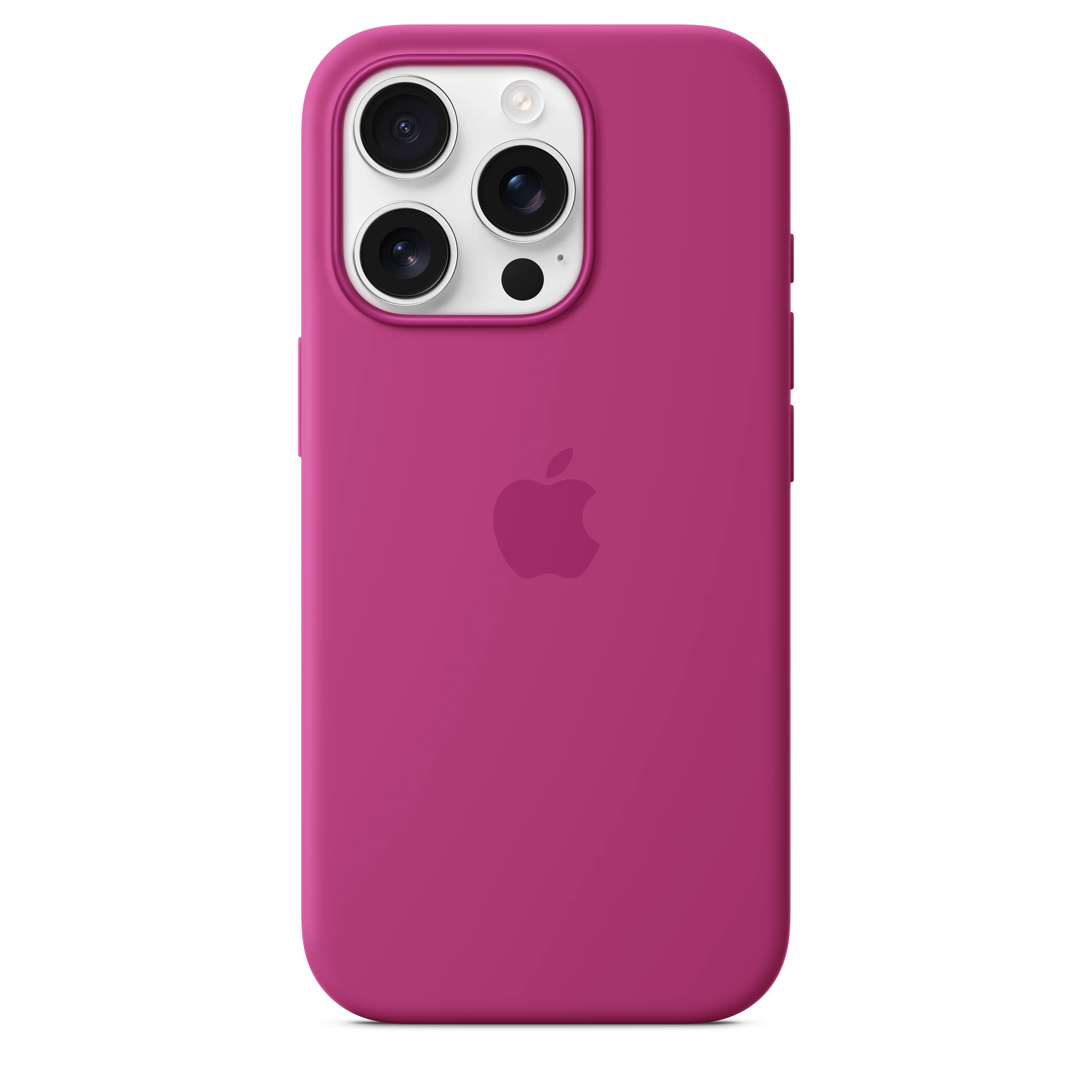 Husa de protectie Apple cu MagSafe pentru iPhone 16 Pro, Silicon, Fuchsia (Seasonal) - Image 3