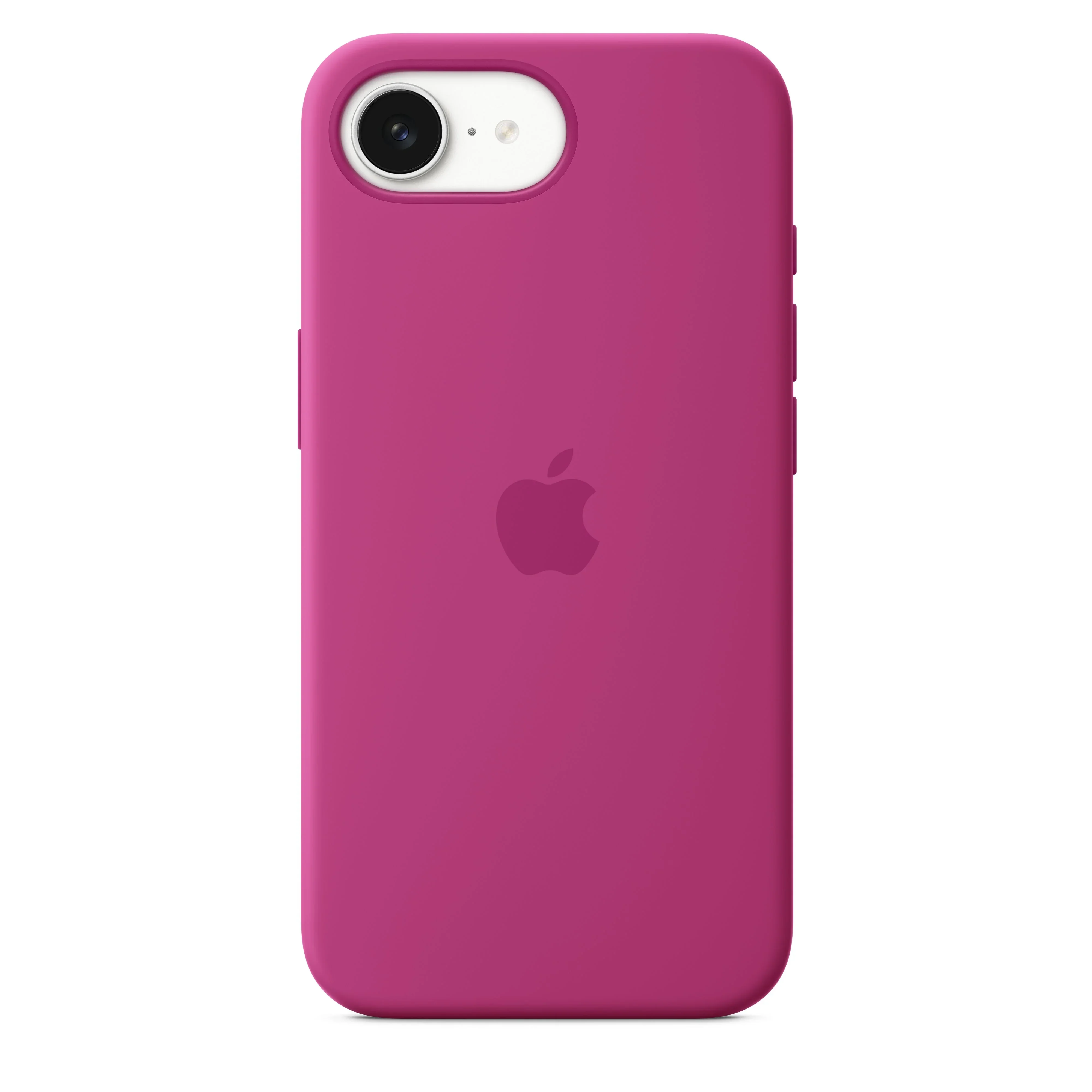 Husa de protectie Apple pentru iPhone 16e/17e, Silicon, Fuchsia